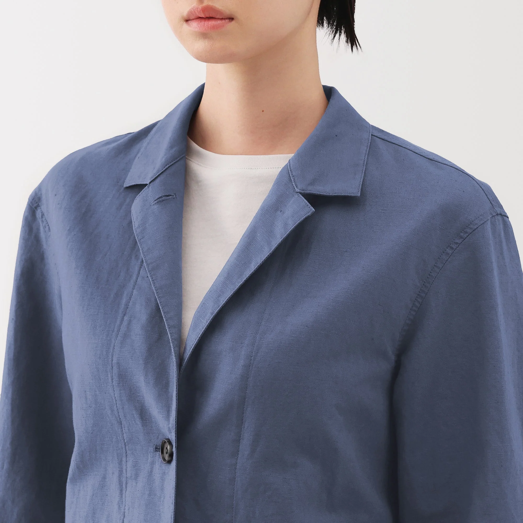 Women's Hemp Cotton Shirt Jacket - Image 16