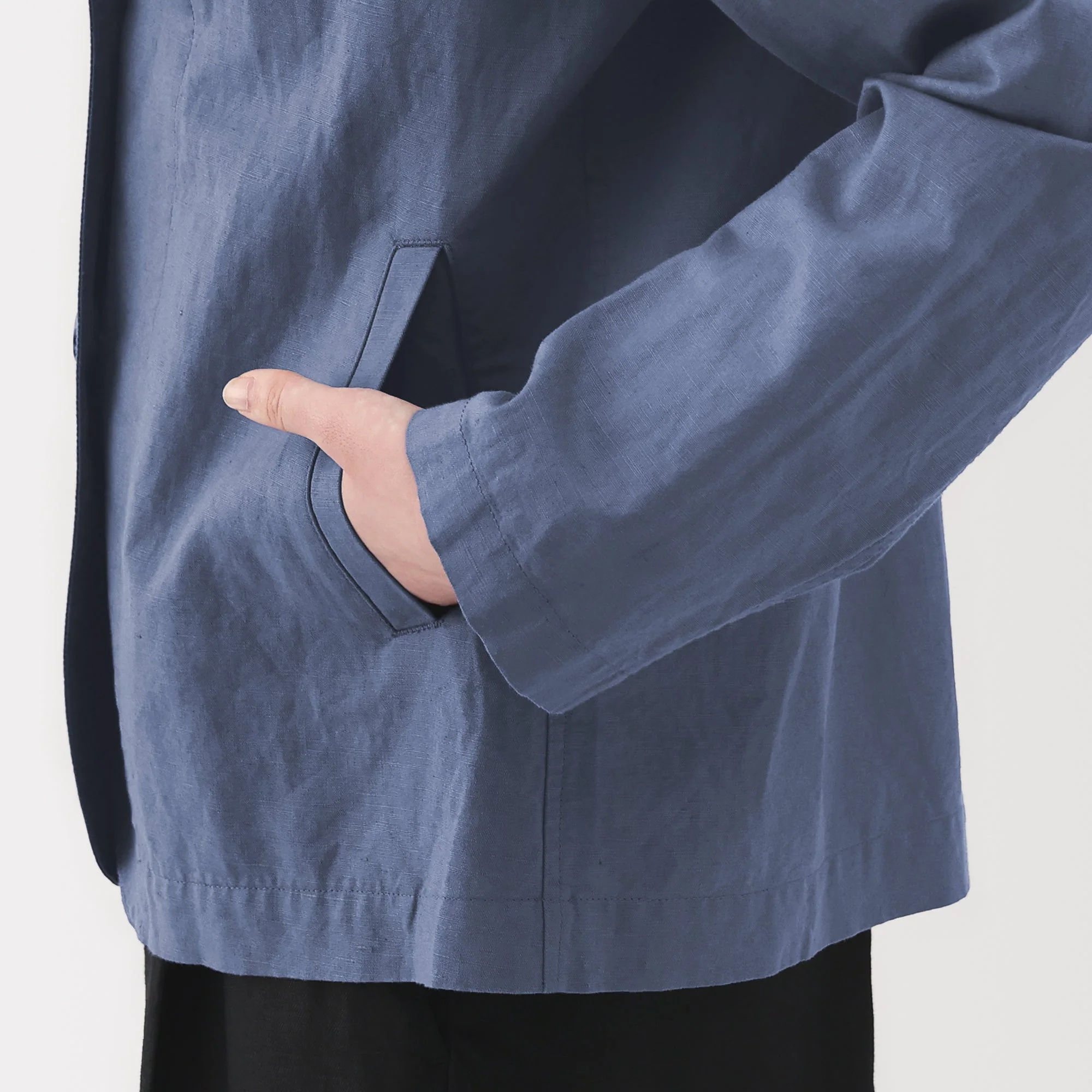 Women's Hemp Cotton Shirt Jacket - Image 17
