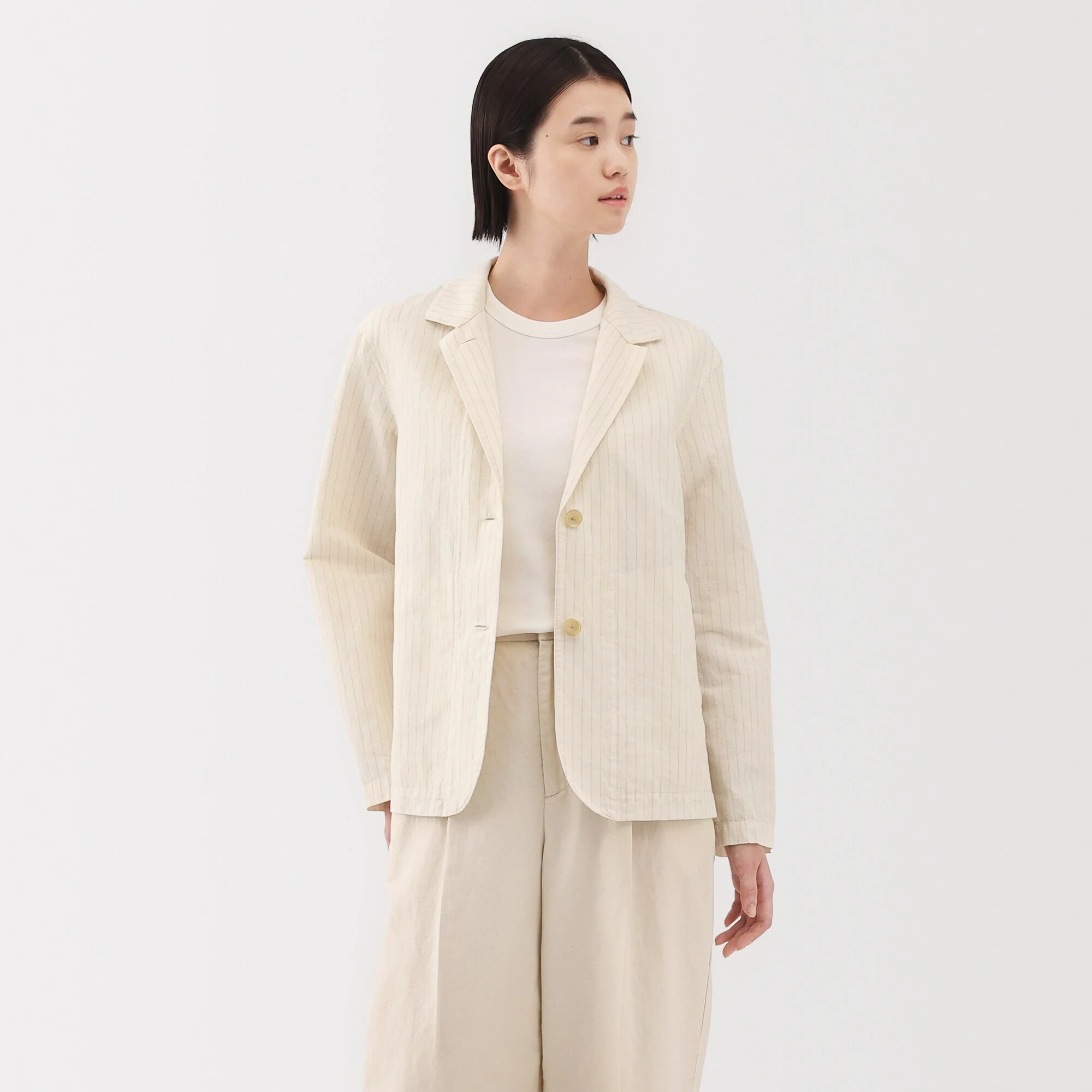 Women's Hemp Cotton Shirt Jacket - Image 21
