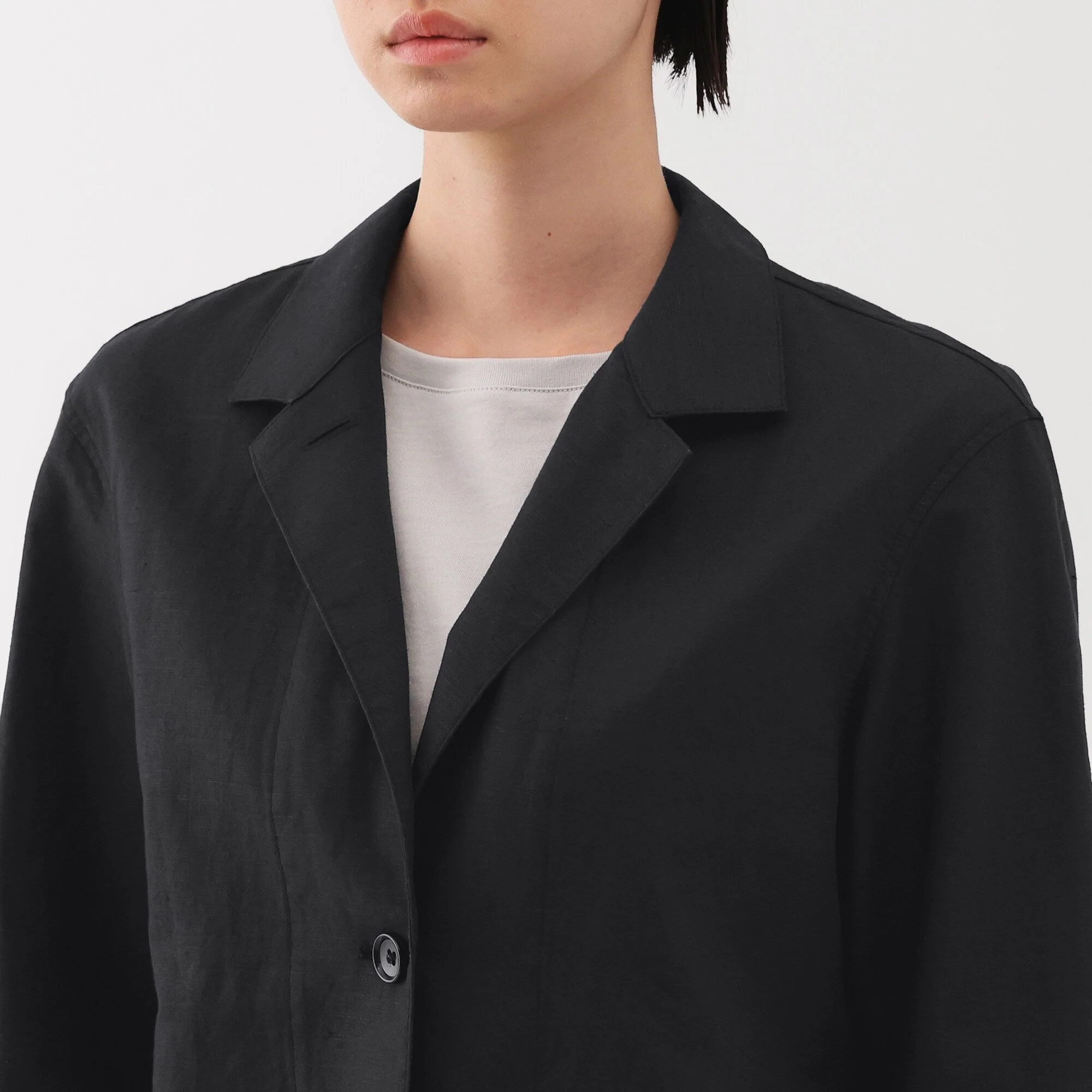 Women's Hemp Cotton Shirt Jacket - Image 7