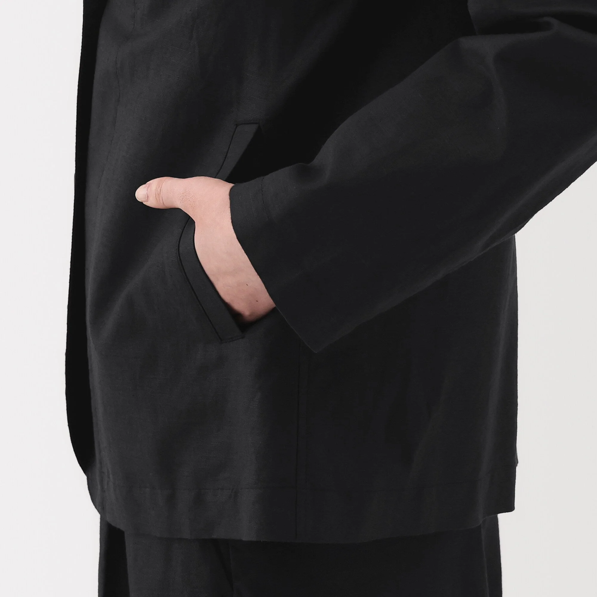 Women's Hemp Cotton Shirt Jacket - Image 8