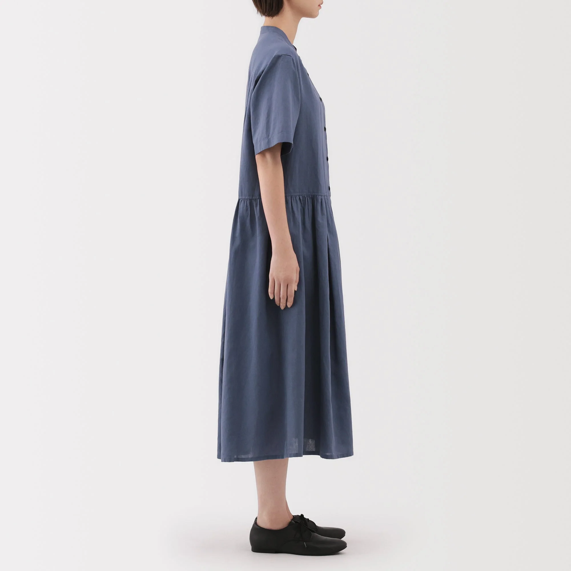 Women's Hemp Cotton Short Sleeve Dress - Image 13