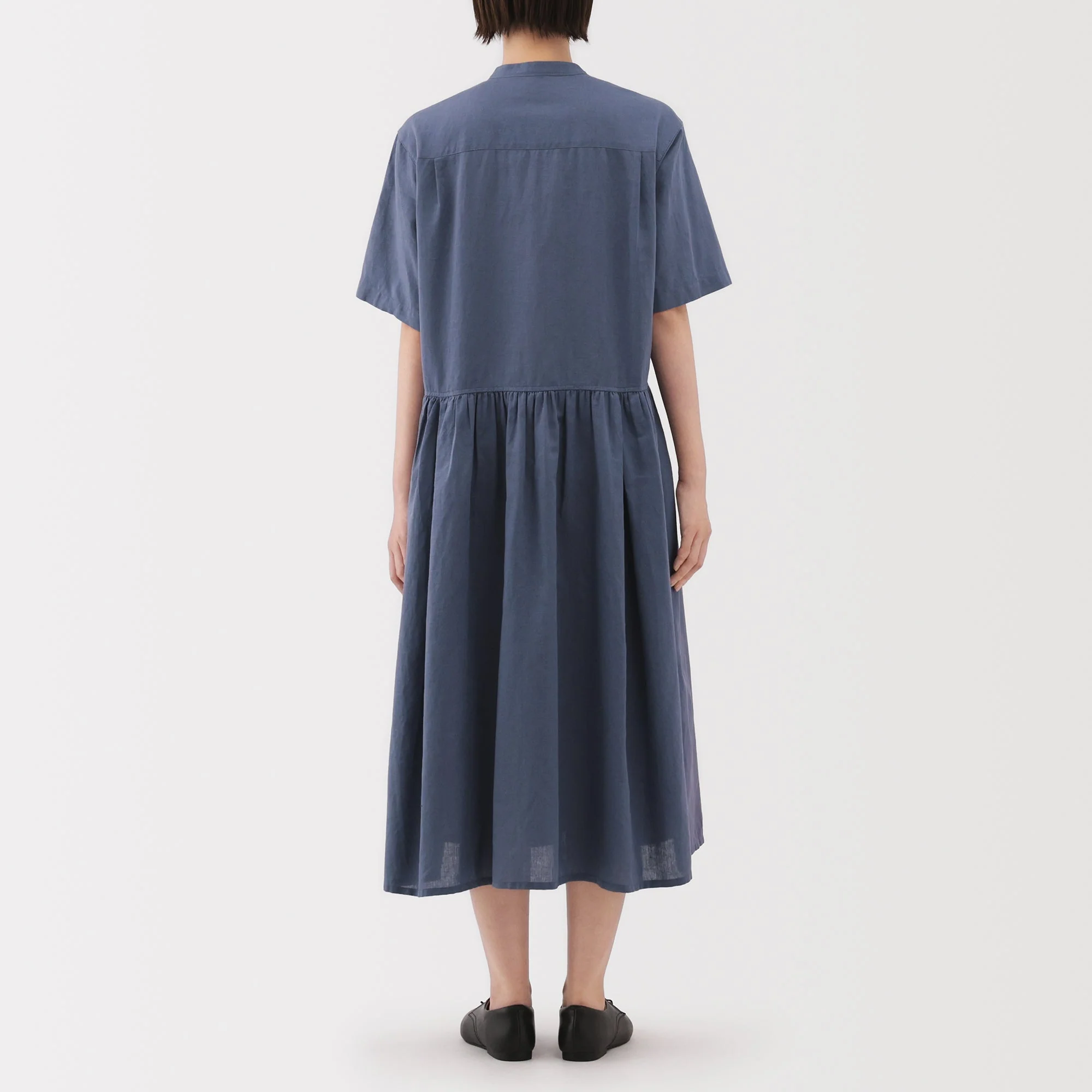 Women's Hemp Cotton Short Sleeve Dress - Image 14