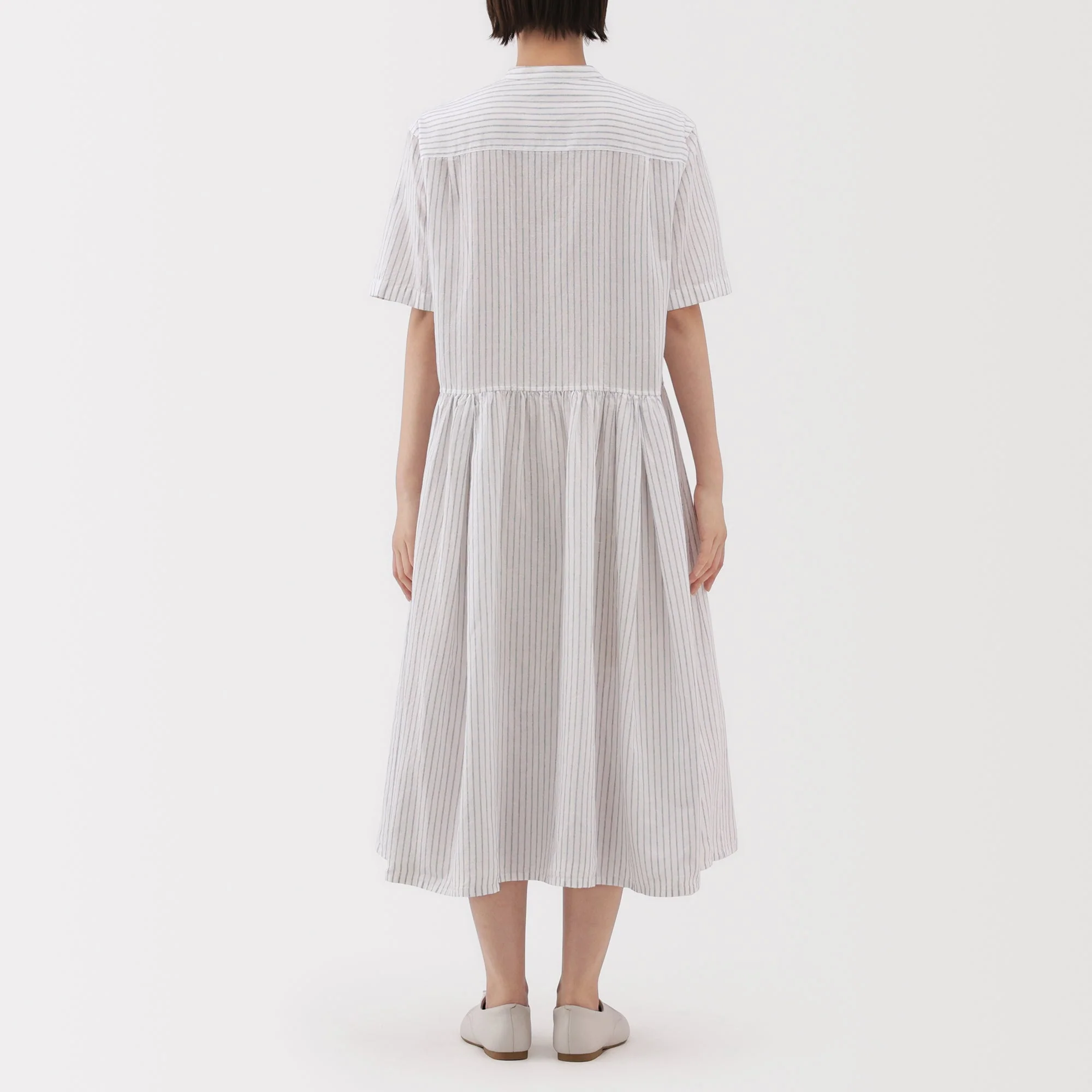 Women's Hemp Cotton Short Sleeve Dress - Image 23