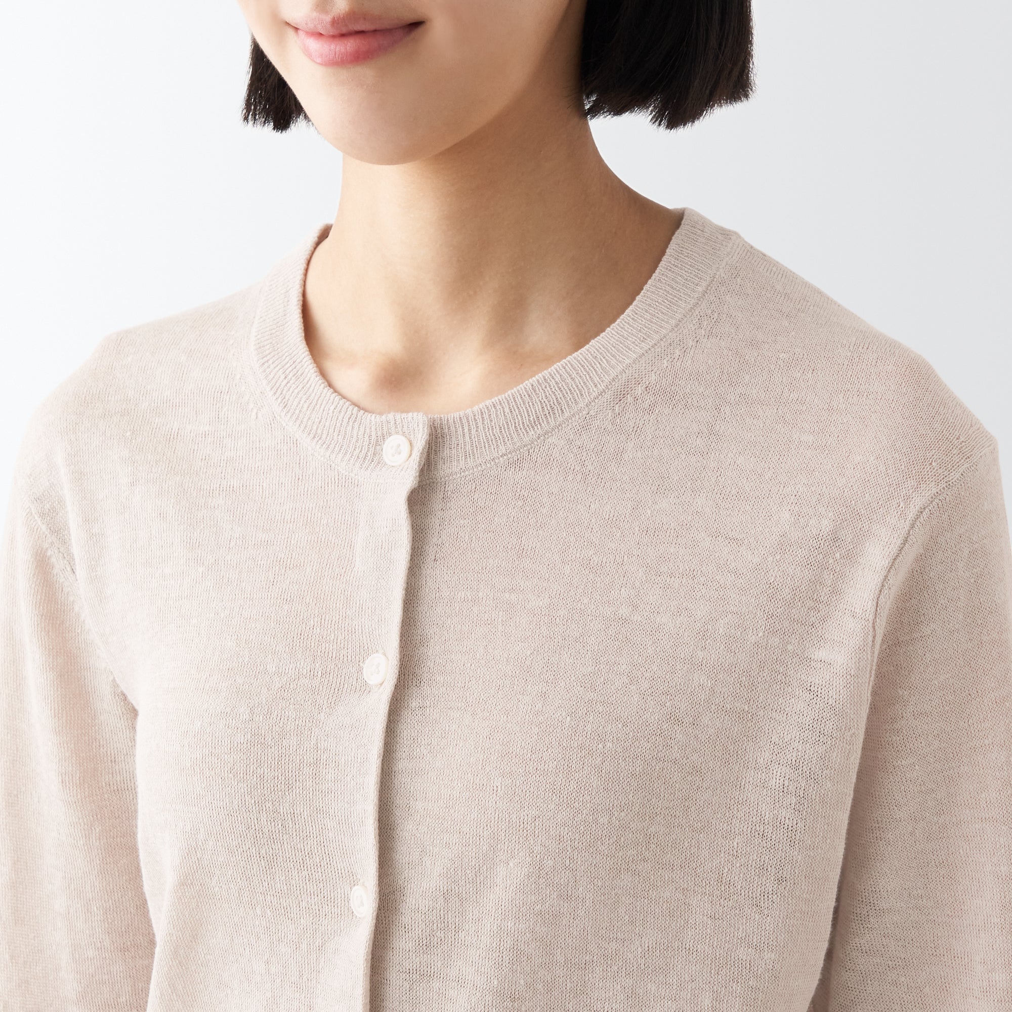 Women's Hemp Crew Neck Cardigan - Image 27