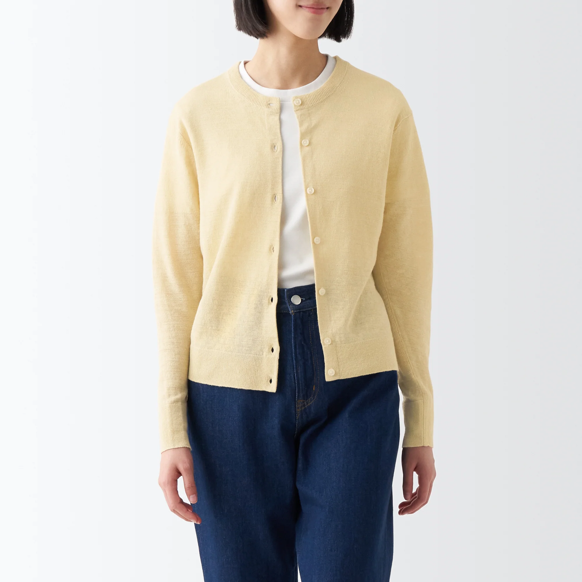Women's Hemp Crew Neck Cardigan - Image 29