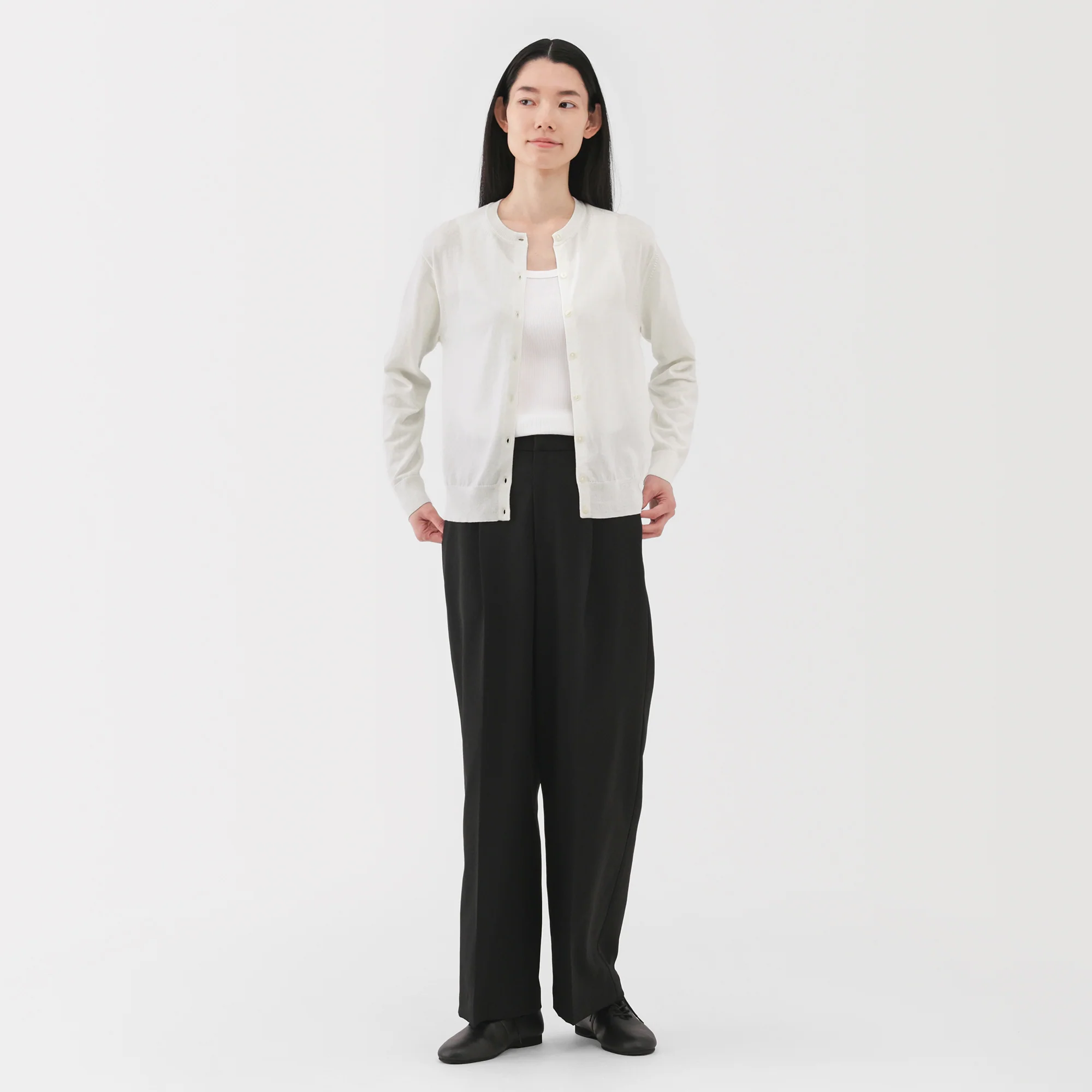 Women's High Twist Crewneck Cardigan - Image 12