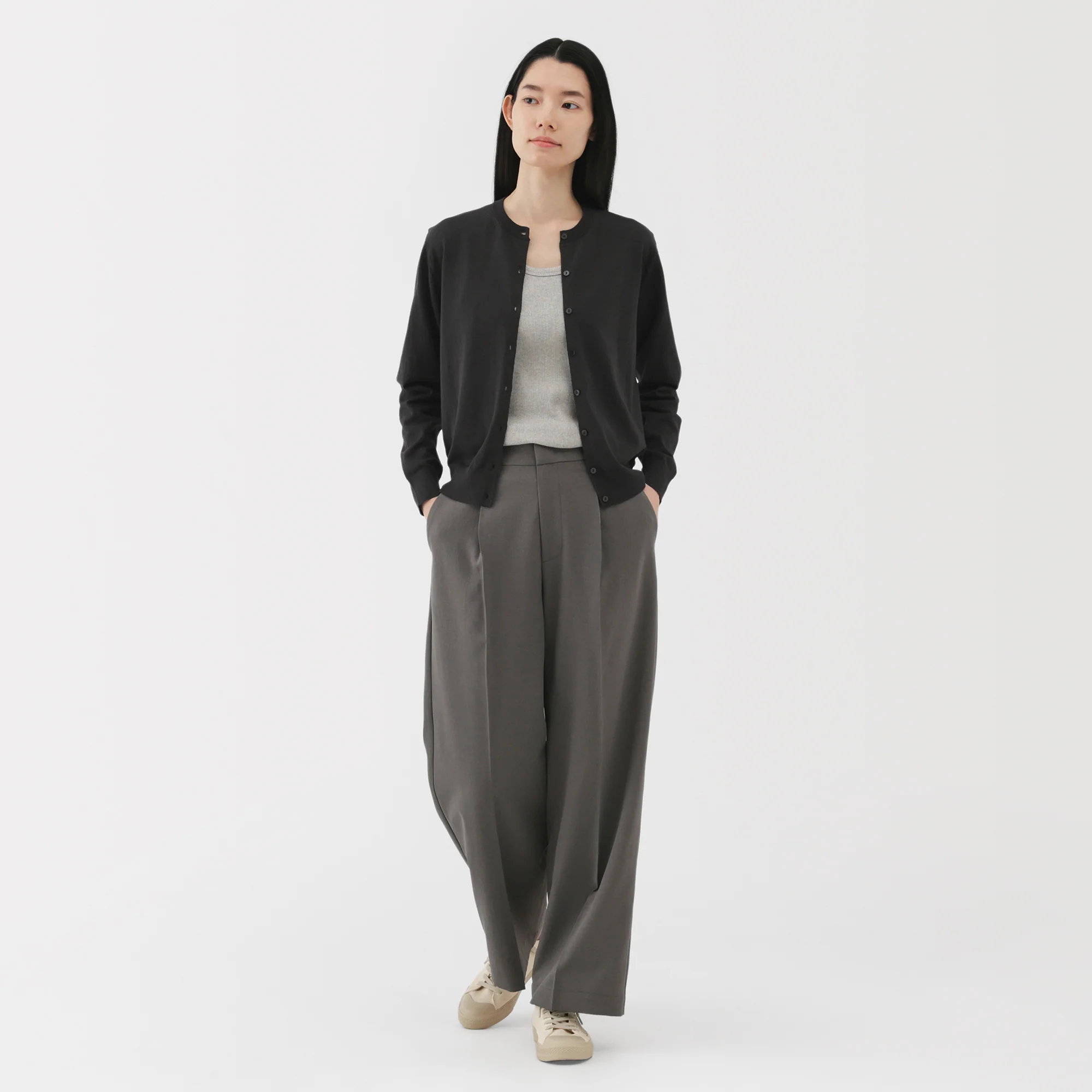 Women's High Twist Crewneck Cardigan - Image 20