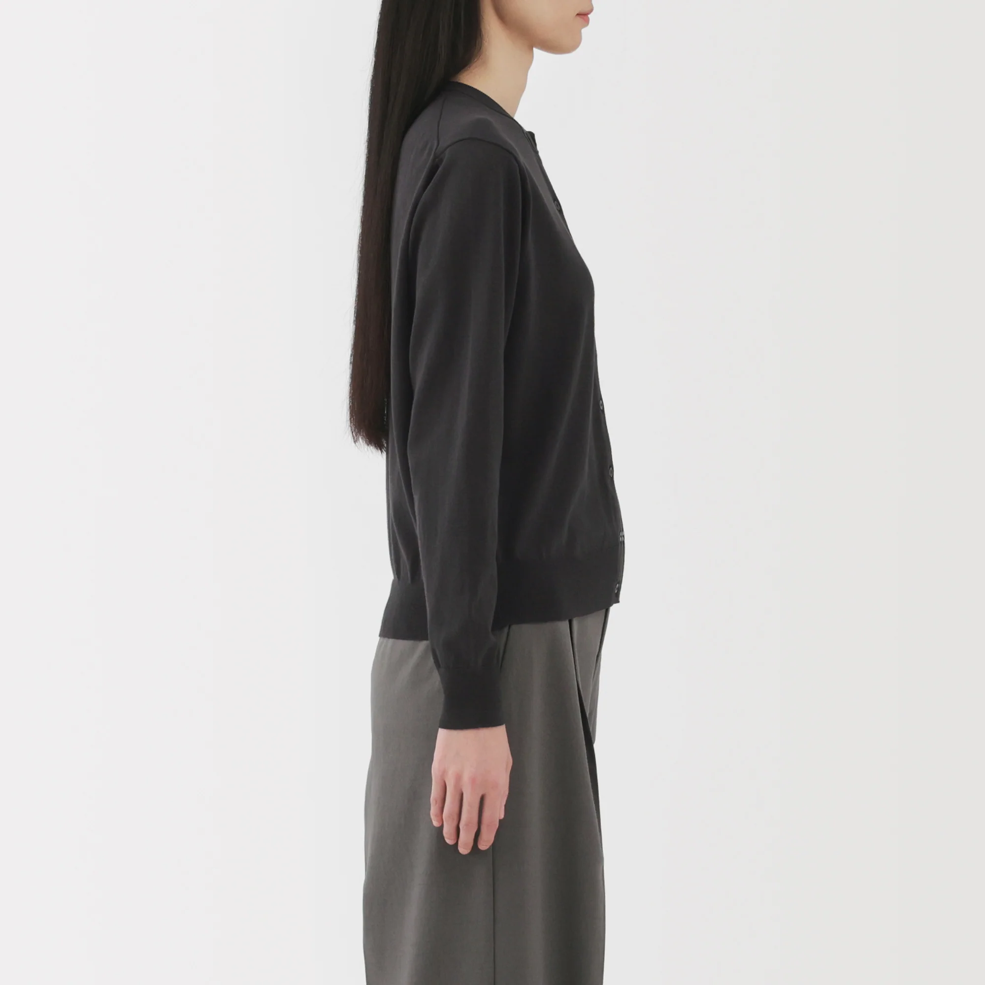 Women's High Twist Crewneck Cardigan - Image 21