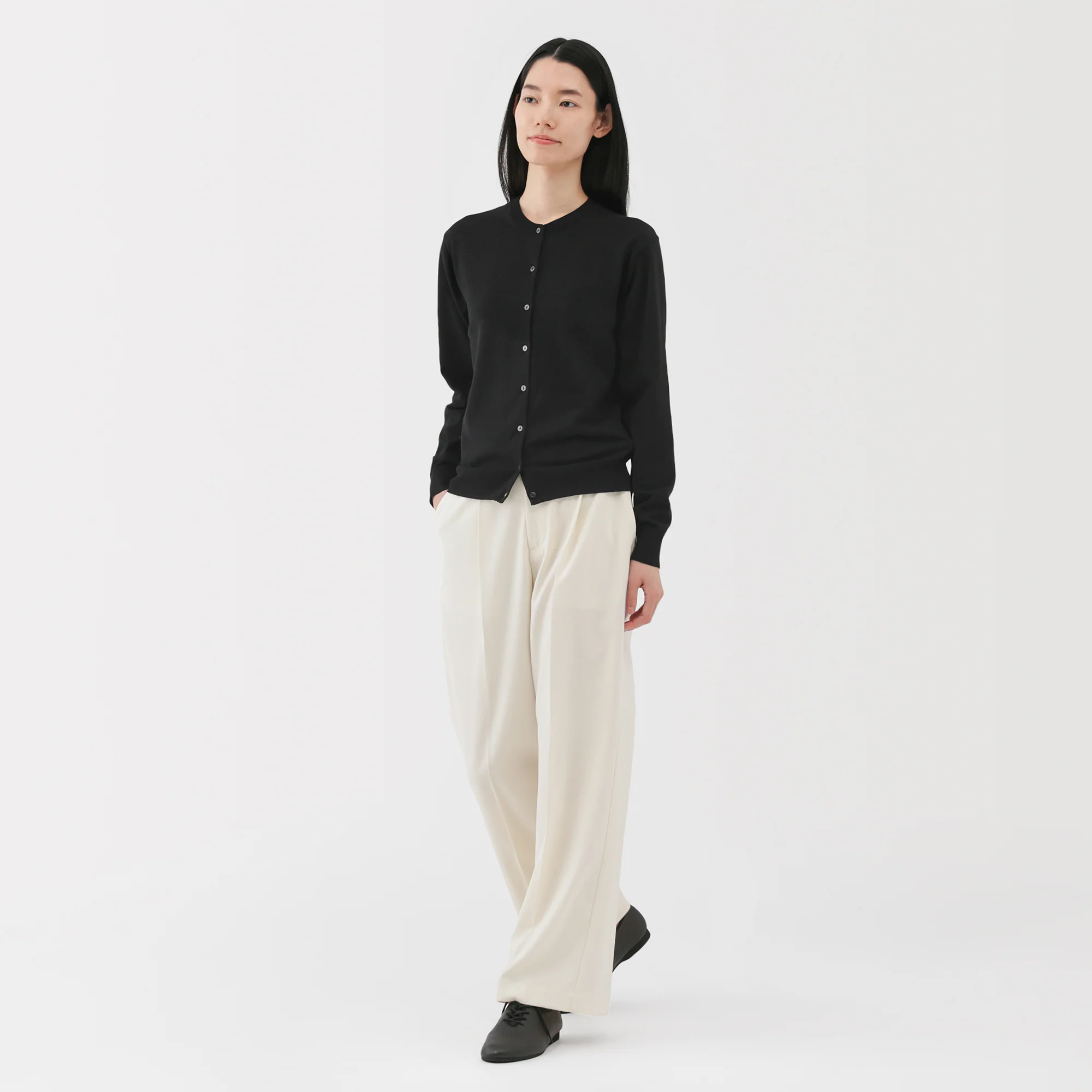 Women's High Twist Crewneck Cardigan - Image 28