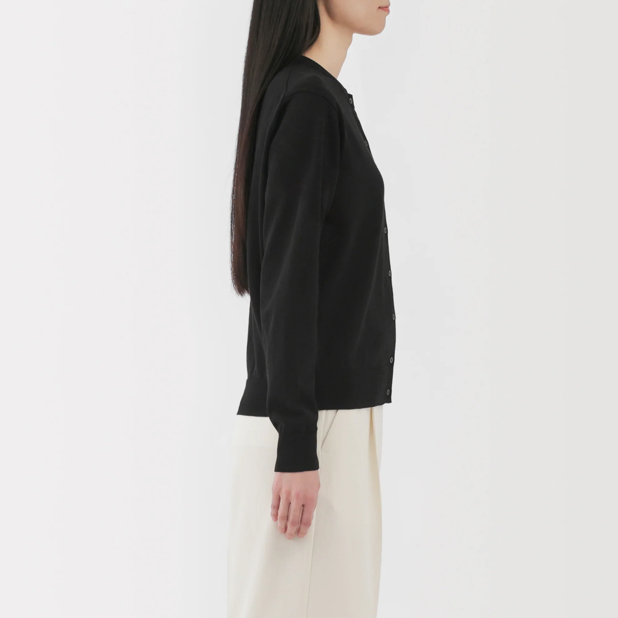 Women's High Twist Crewneck Cardigan - Image 29