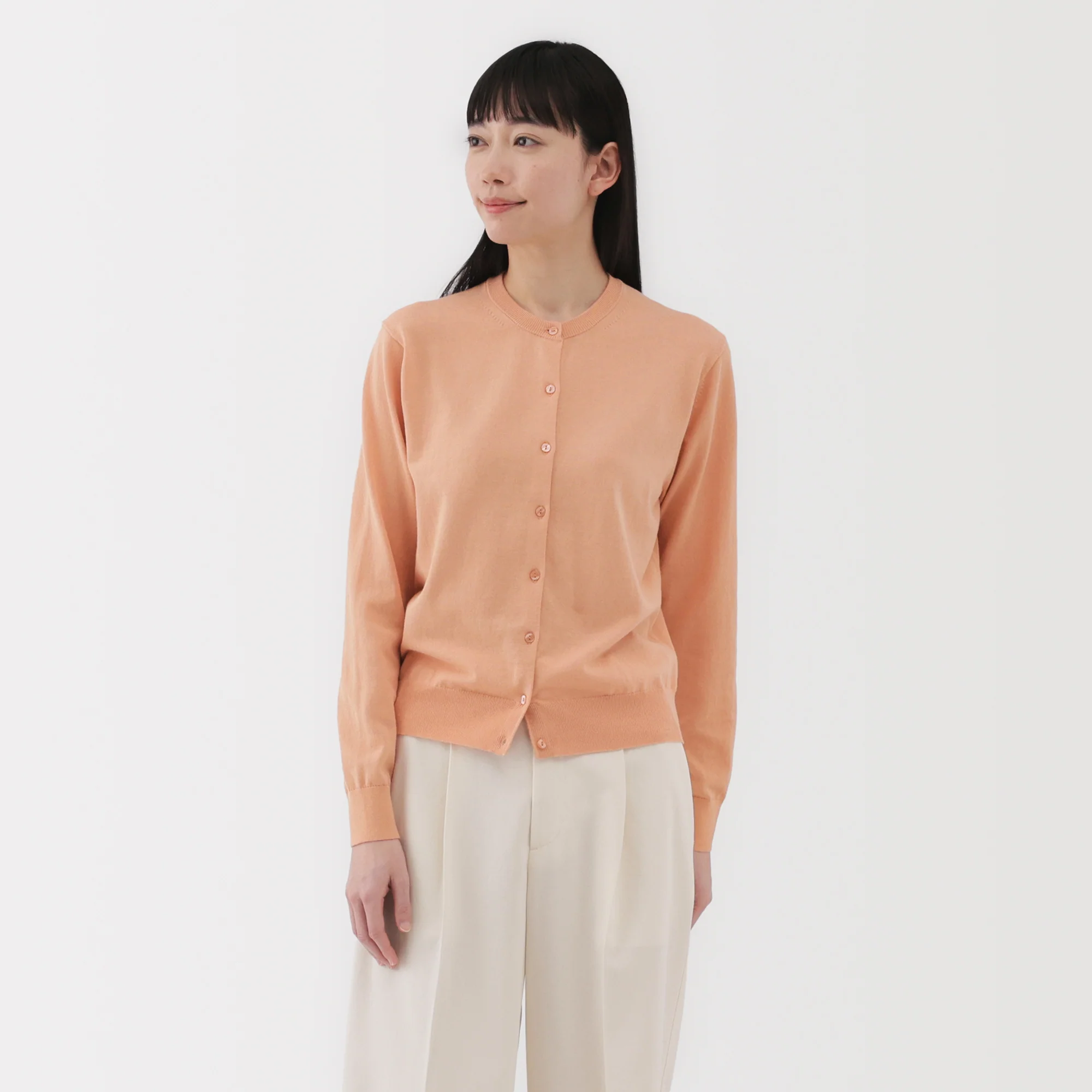 Women's High Twist Crewneck Cardigan - Image 35