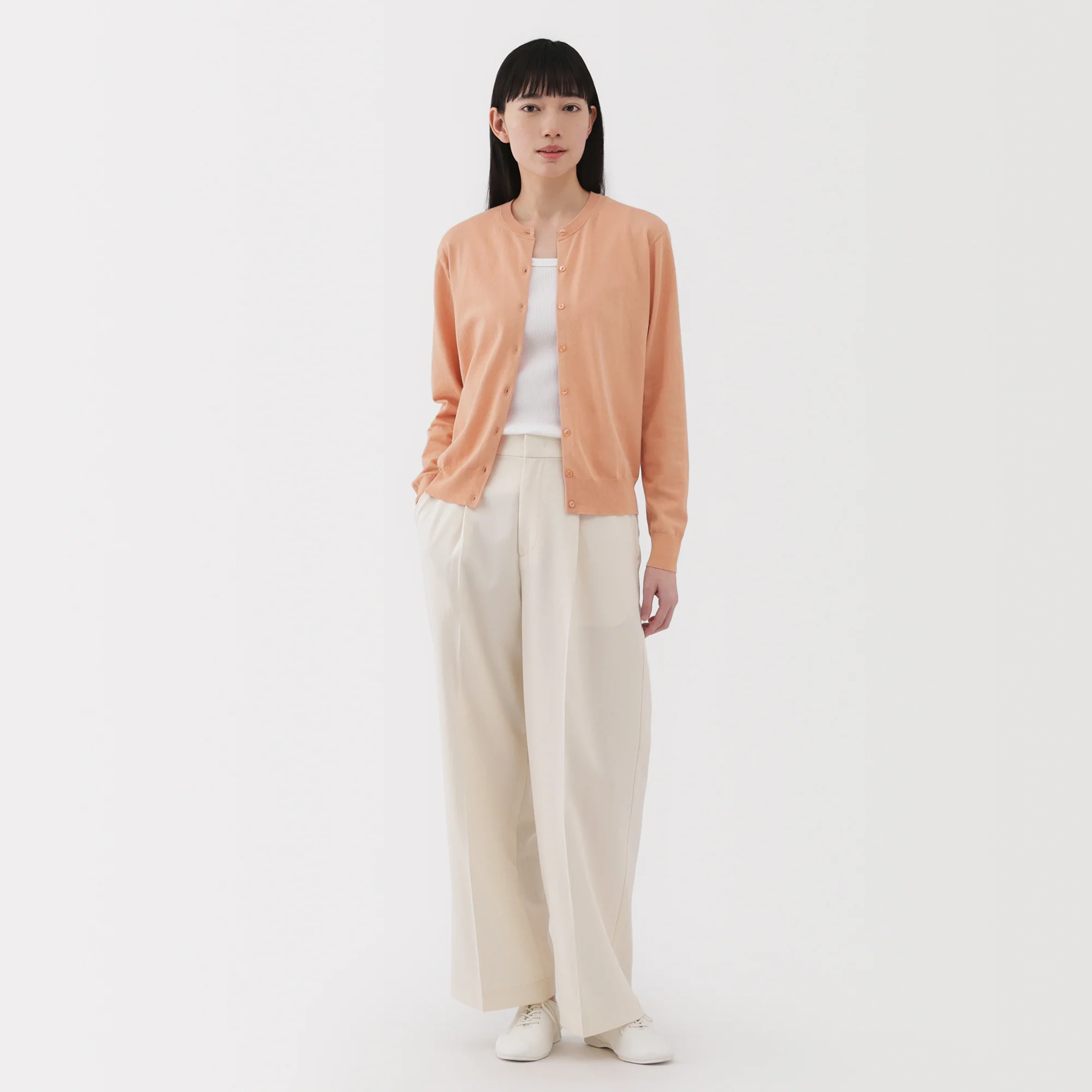 Women's High Twist Crewneck Cardigan - Image 36