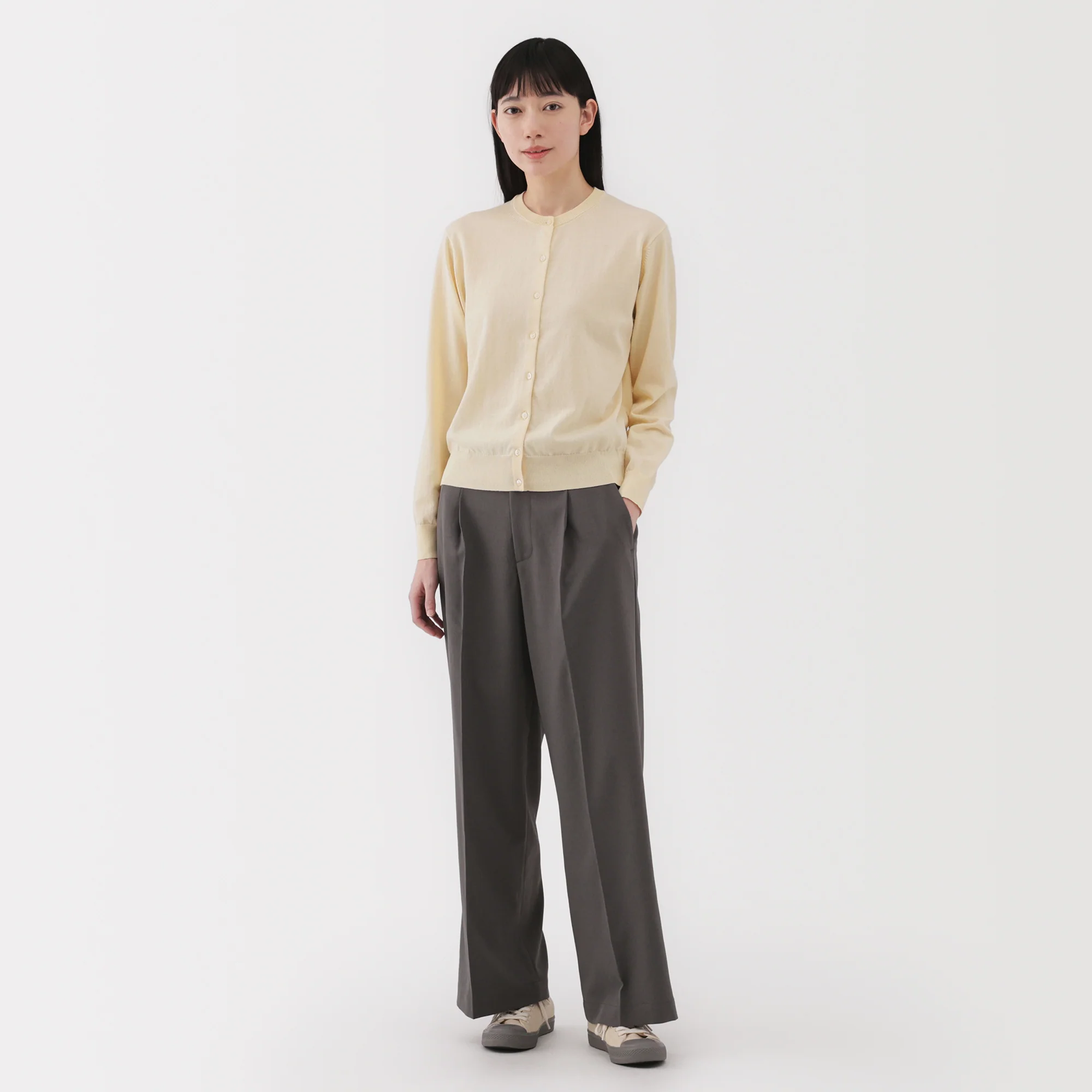 Women's High Twist Crewneck Cardigan - Image 4