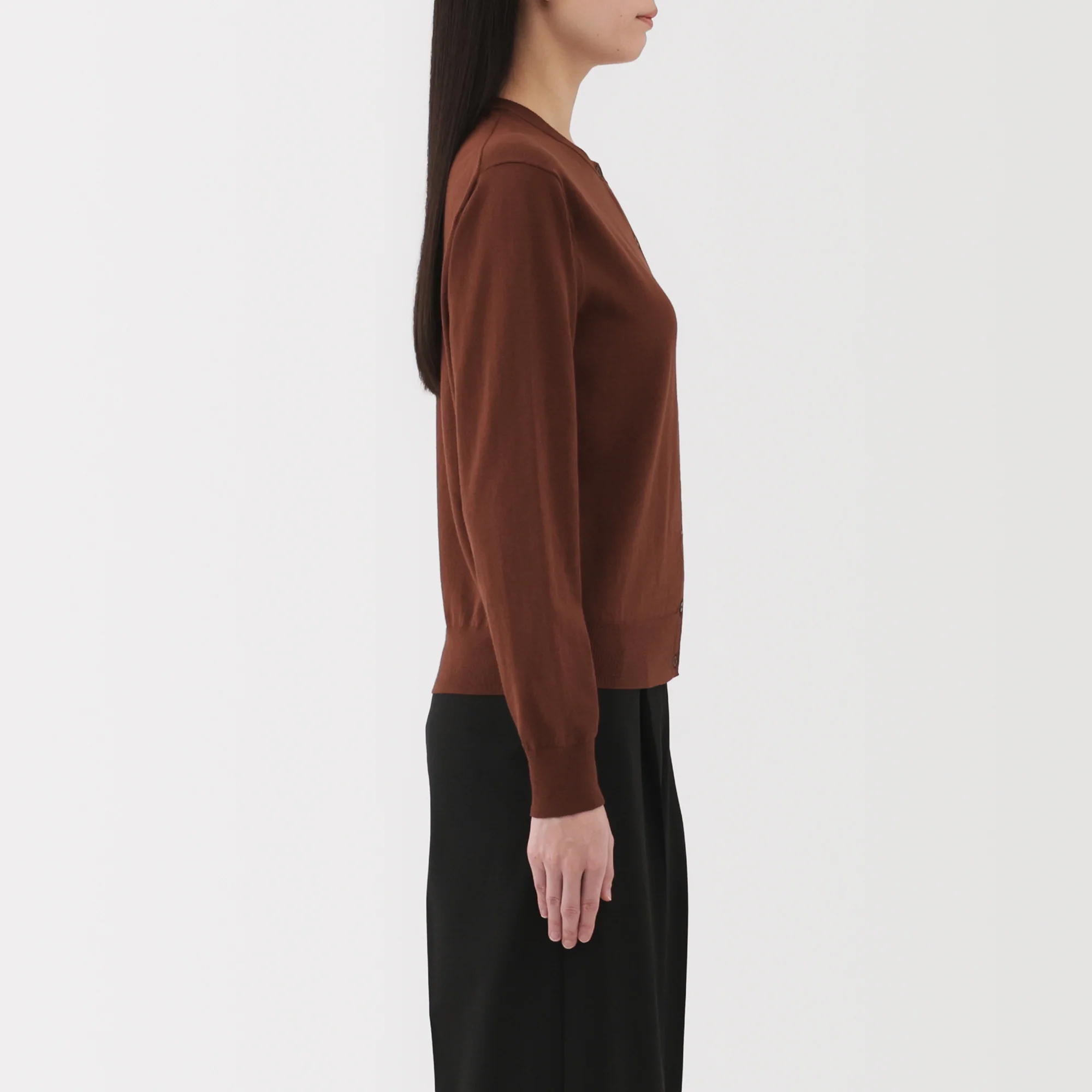 Women's High Twist Crewneck Cardigan - Image 45