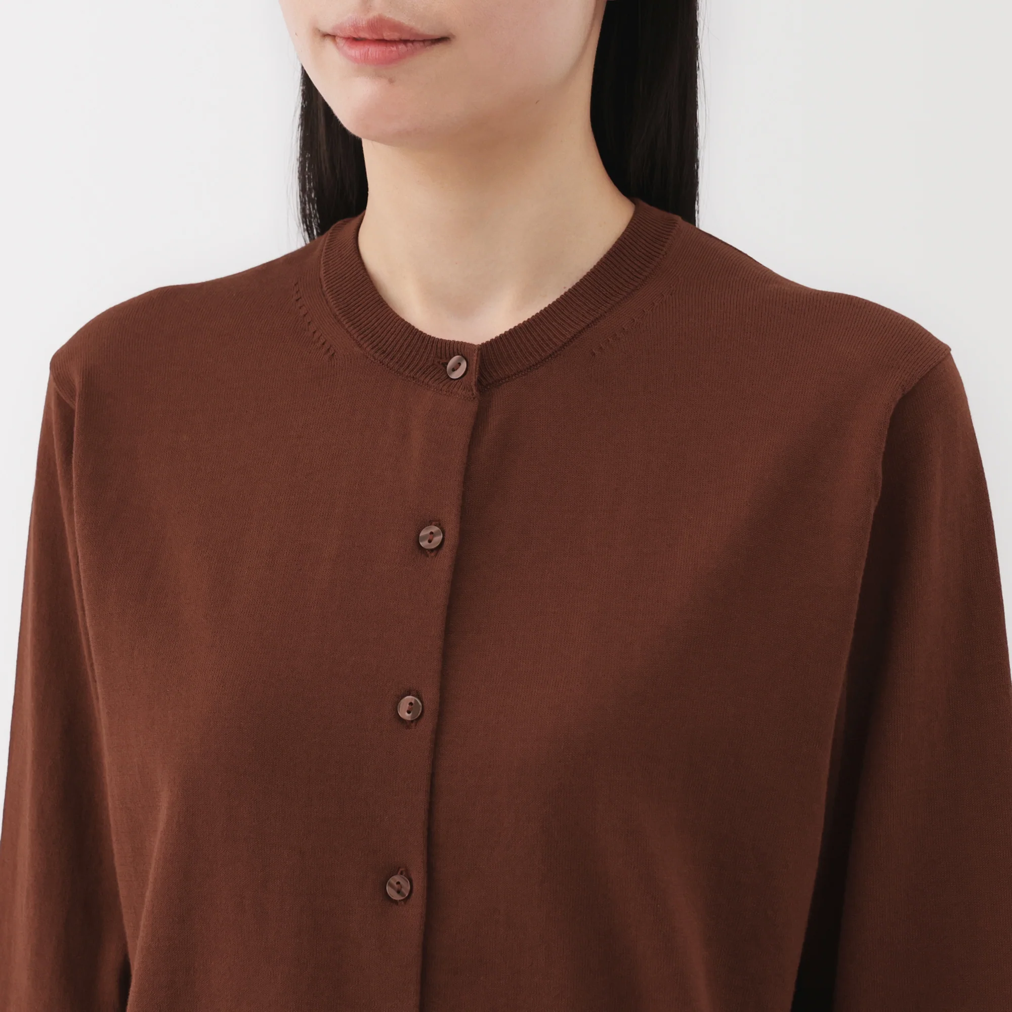 Women's High Twist Crewneck Cardigan - Image 47