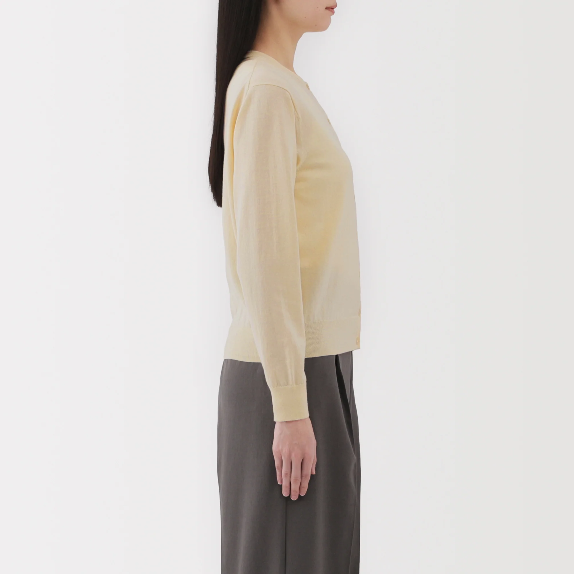 Women's High Twist Crewneck Cardigan - Image 5