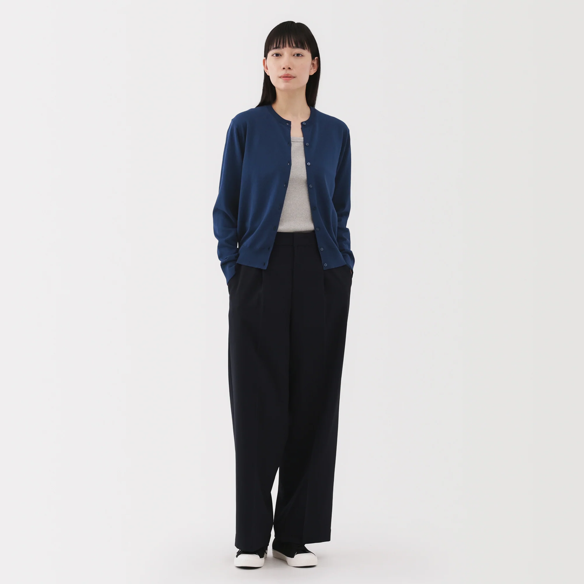 Women's High Twist Crewneck Cardigan - Image 52