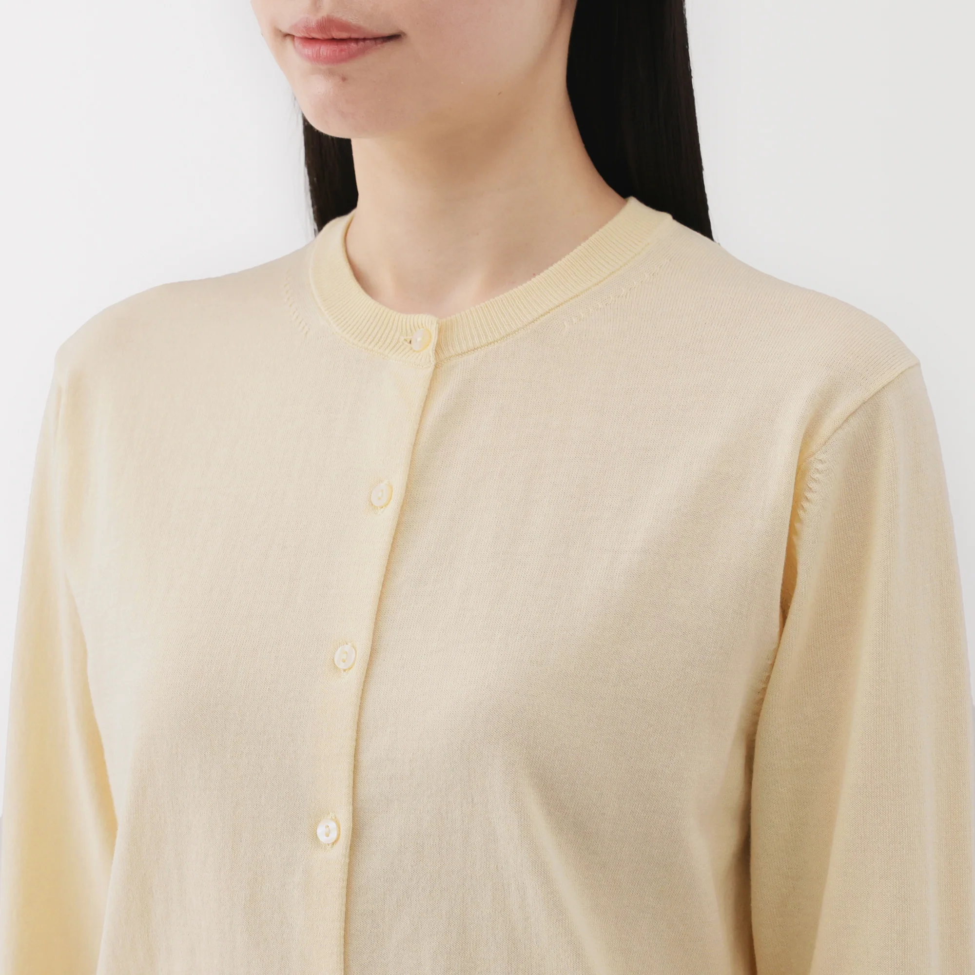 Women's High Twist Crewneck Cardigan - Image 7