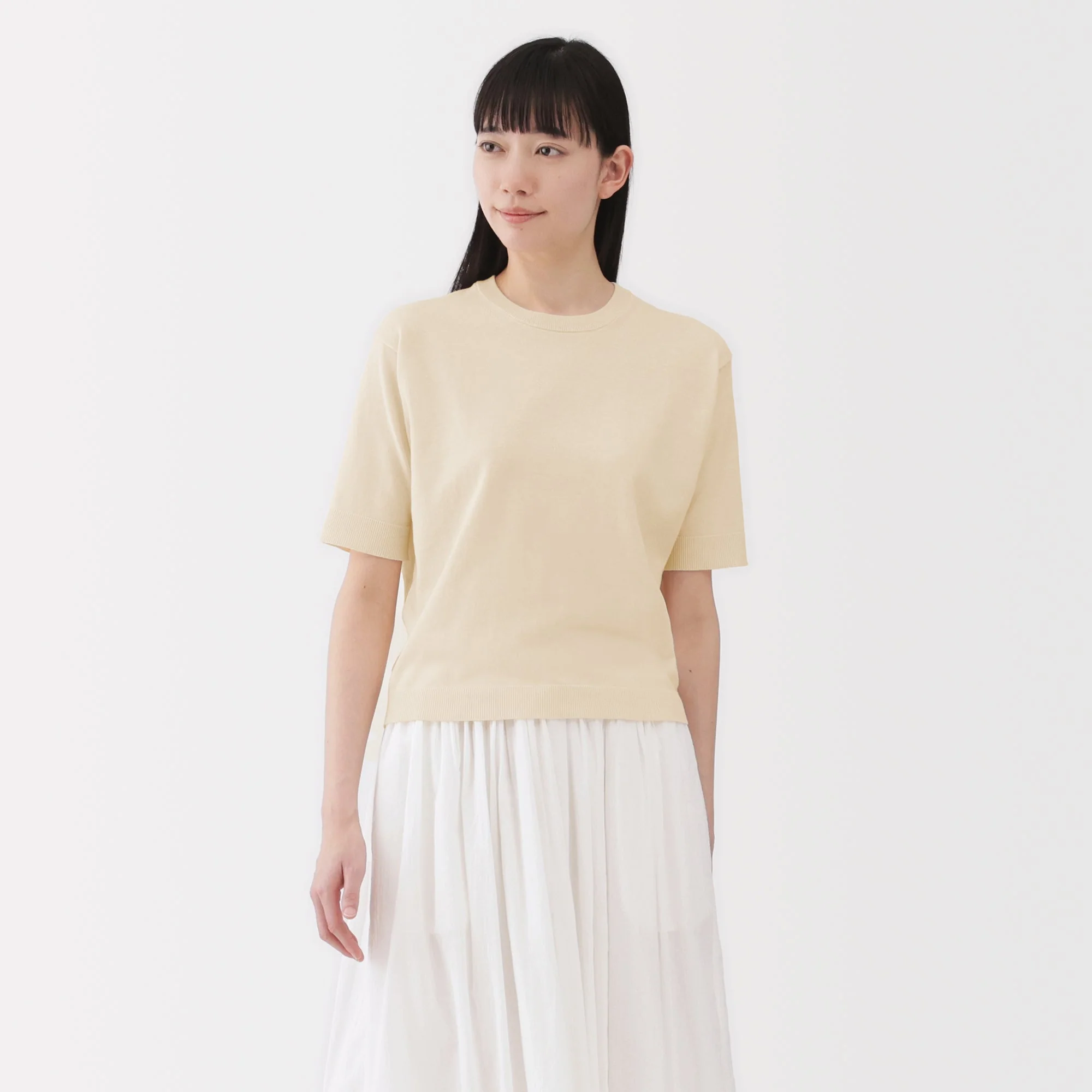 Women's High Twist Half Sleeve Sweater
