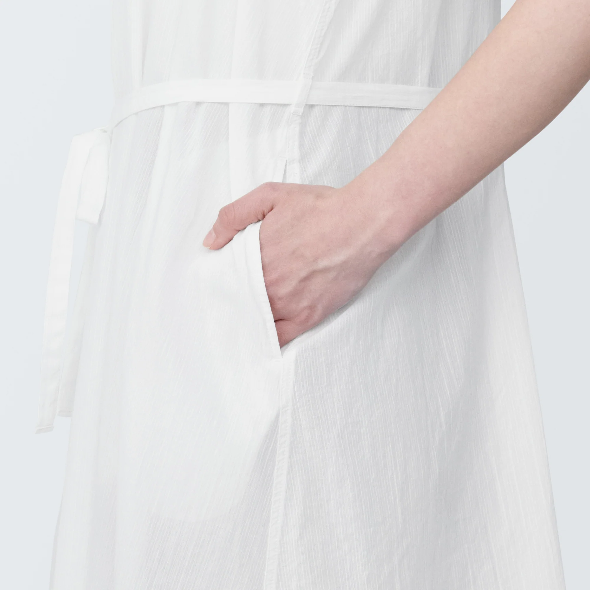 Women's High-Twist Veil French Sleeve Dress - Image 16