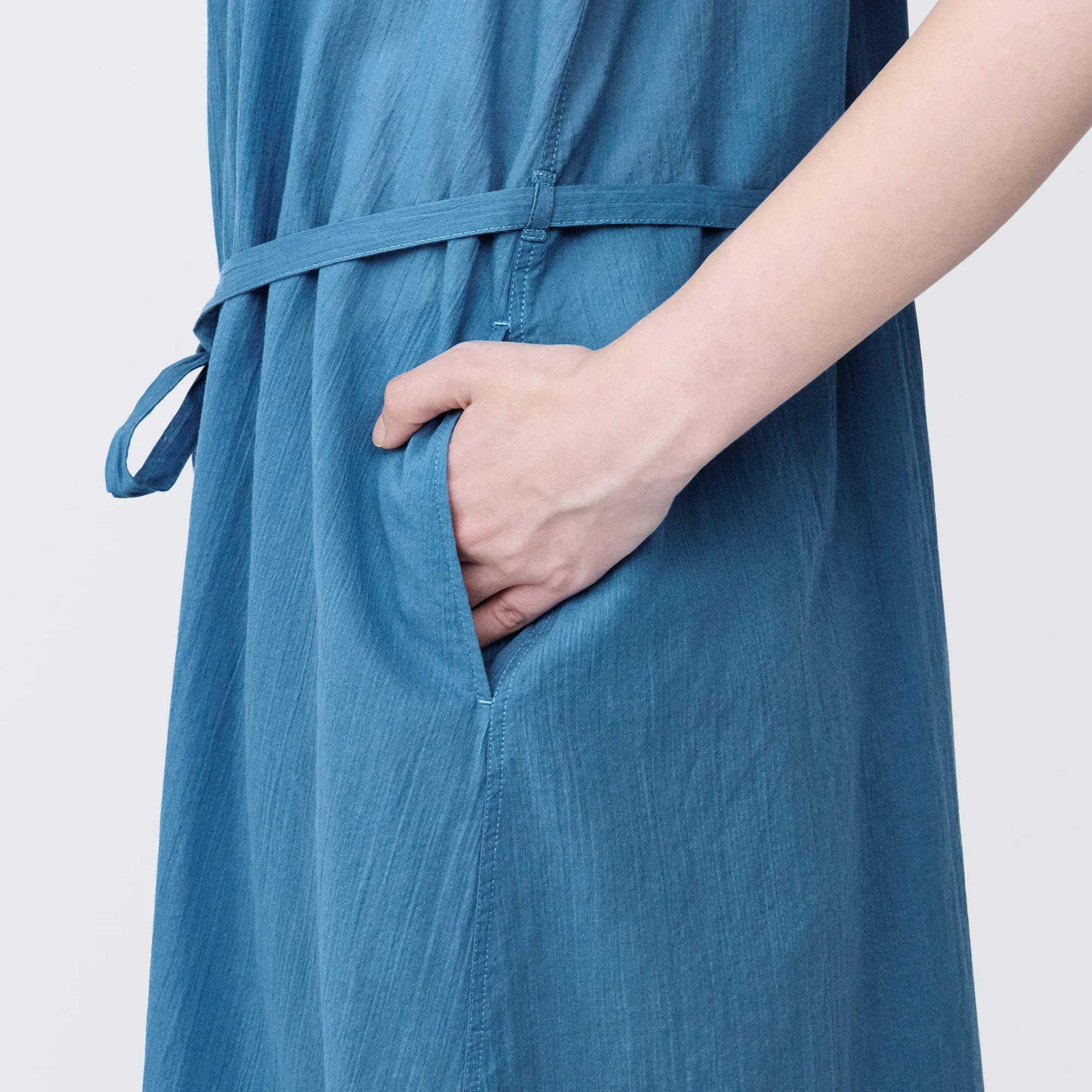 Women's High-Twist Veil French Sleeve Dress - Image 24