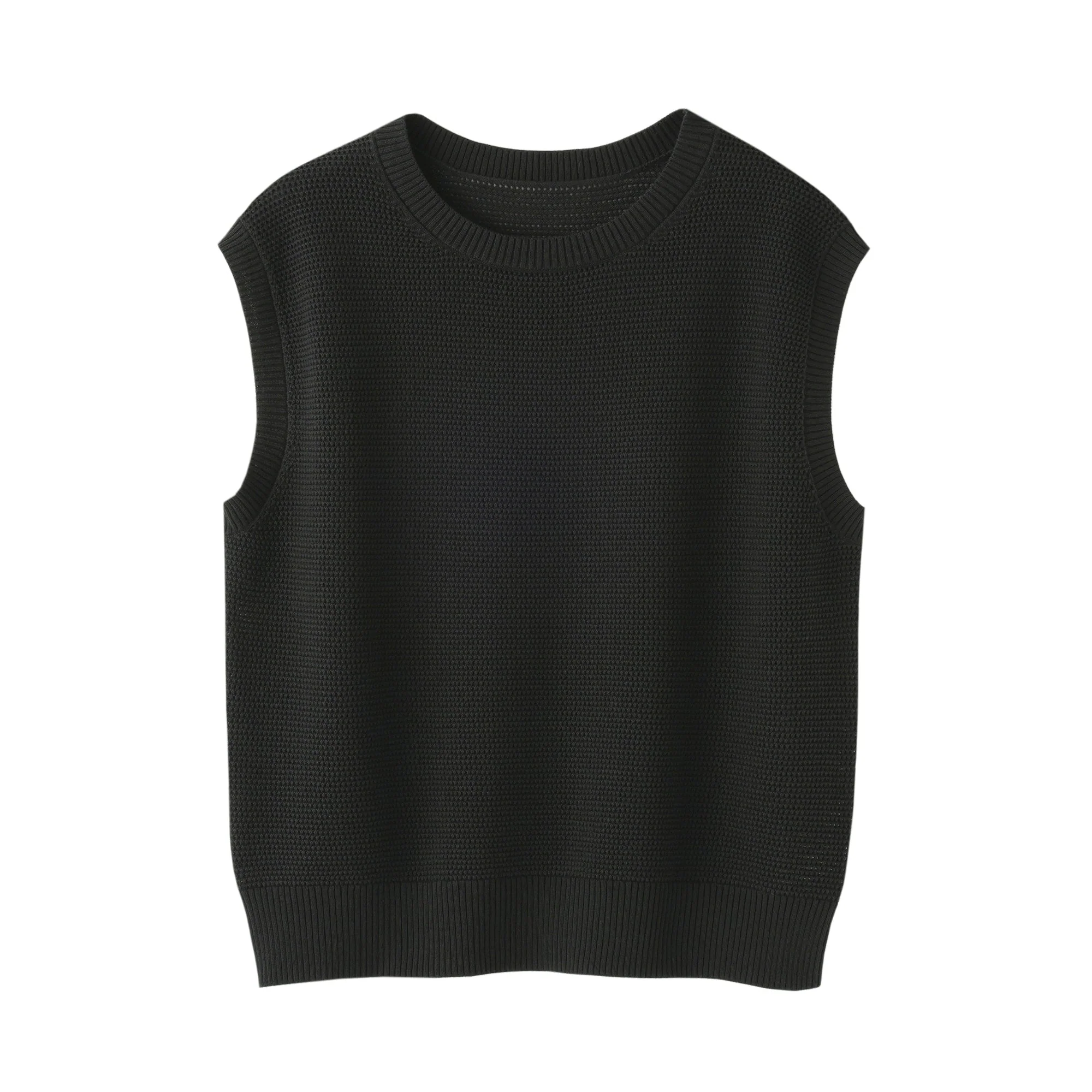 Women's High Twisted Yarn Mesh French Sleeve Sweater - Image 2