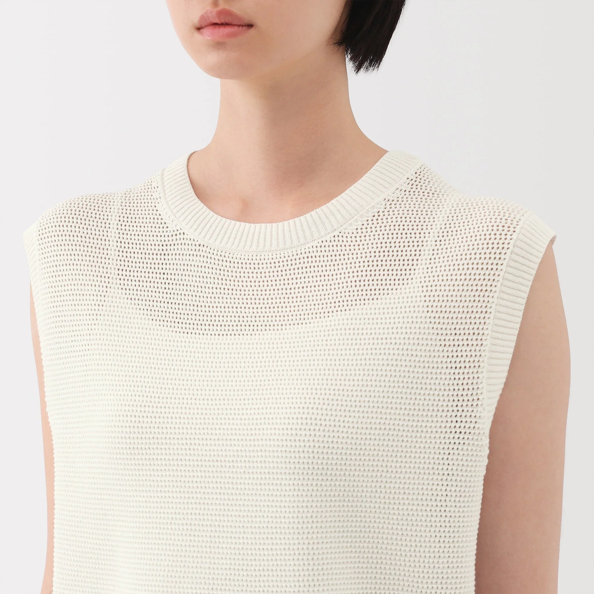 Women's High Twisted Yarn Mesh French Sleeve Sweater - Image 21