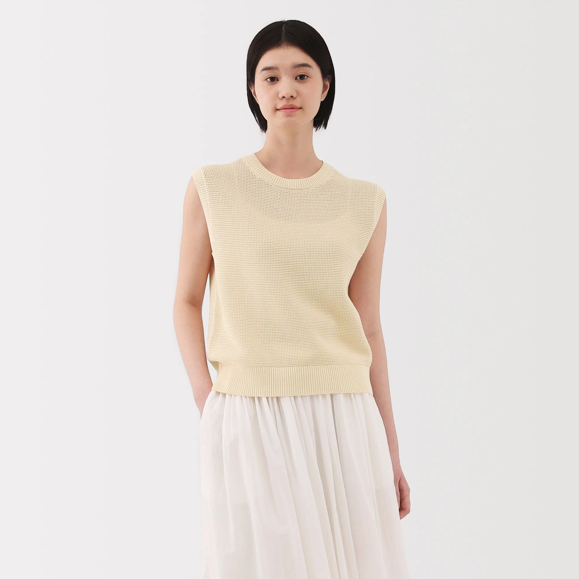 Women's High Twisted Yarn Mesh French Sleeve Sweater - Image 24