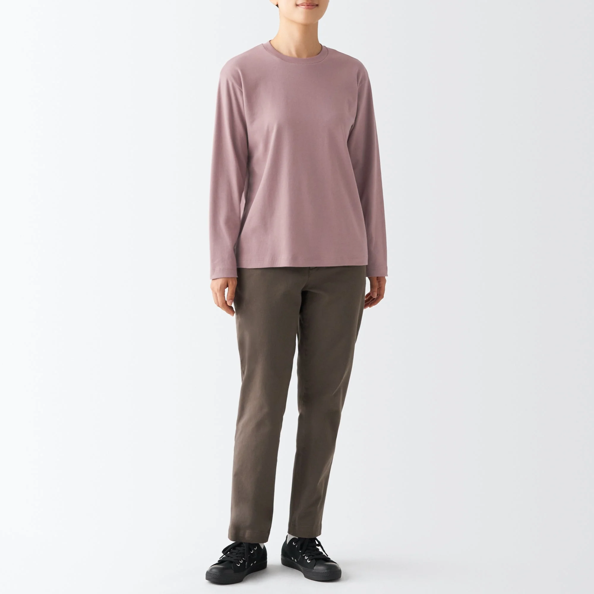 Women's Interlock Crew Neck Long Sleeve T-Shirt - Image 71