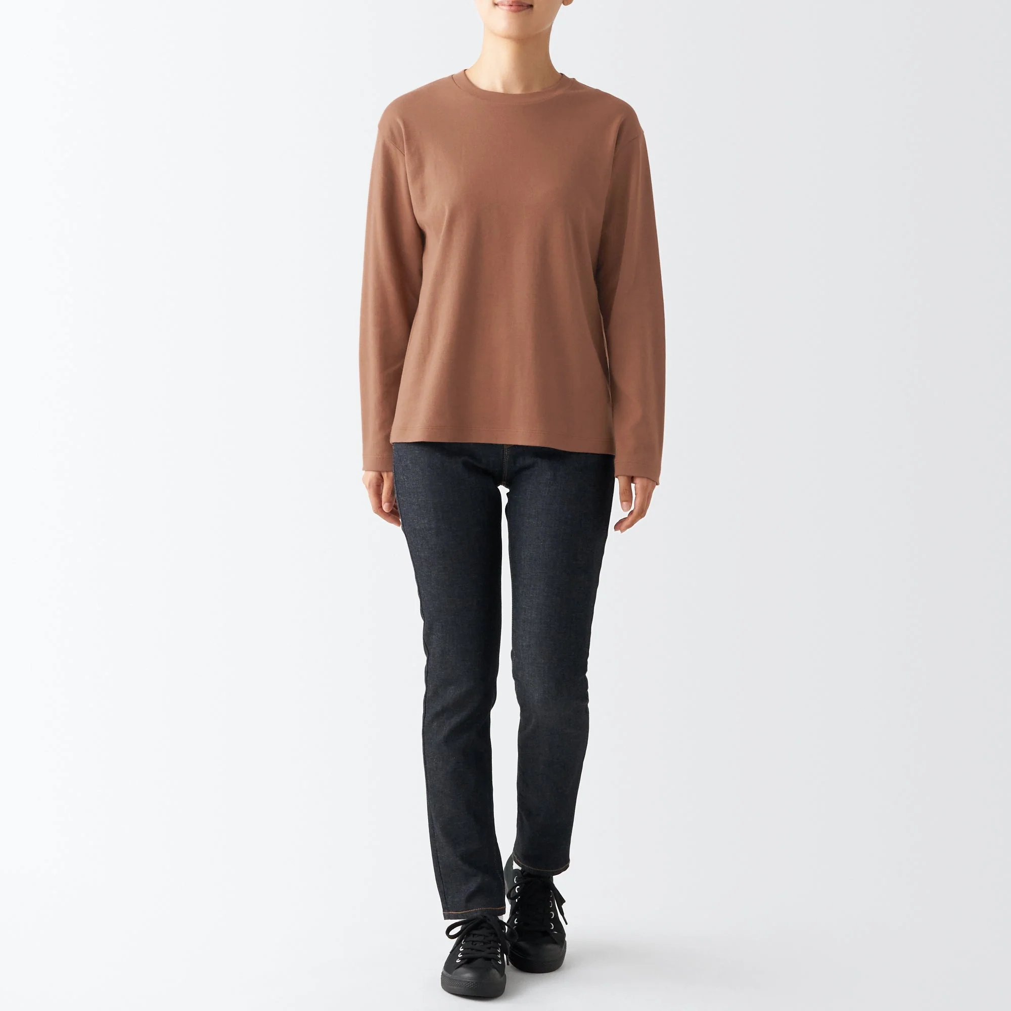 Women's Interlock Crew Neck Long Sleeve T-Shirt - Image 79
