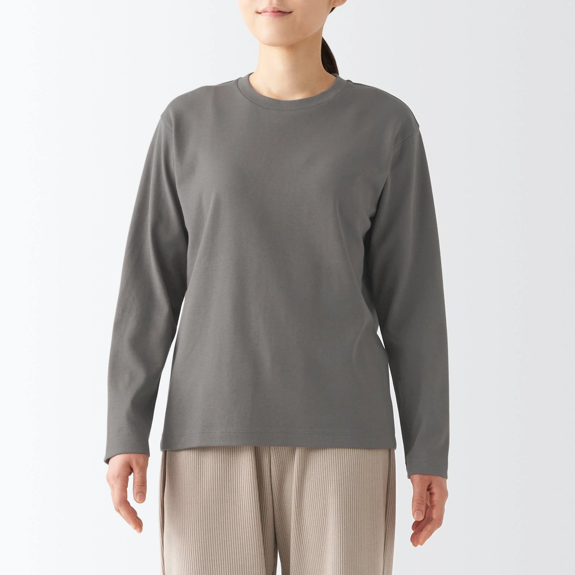 Women's Interlock Crew Neck Long Sleeve T-Shirt - Image 91