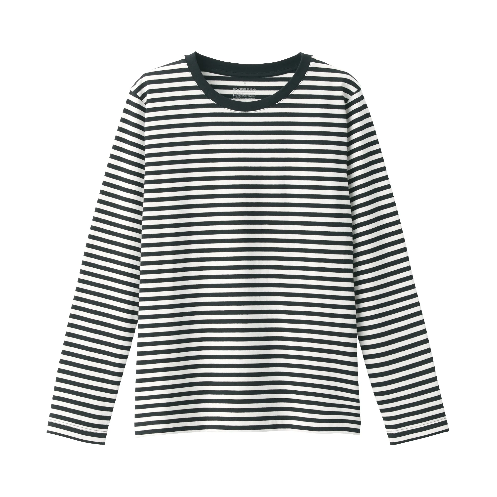 Women's Jersey Crew Neck Long Sleeve Striped T-Shirt - Image 18