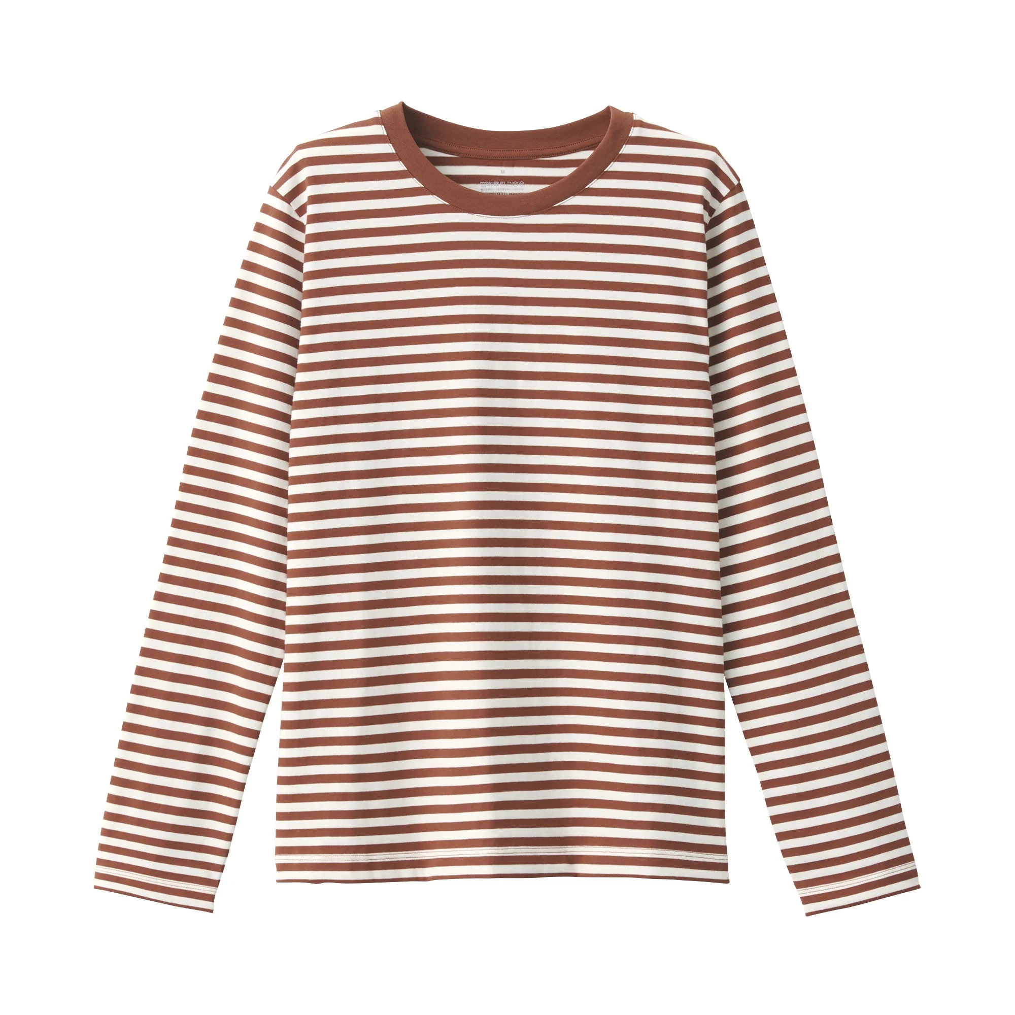 Women's Jersey Crew Neck Long Sleeve Striped T-Shirt - Image 26
