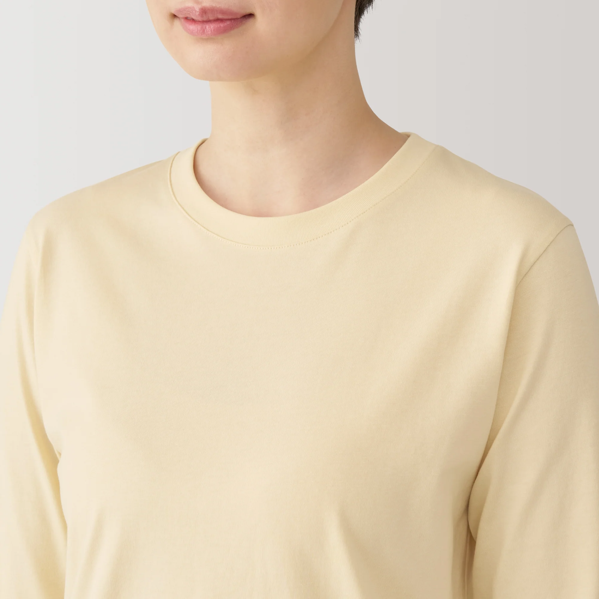 Women's Jersey Crew Neck Long Sleeve Striped T-Shirt - Image 47