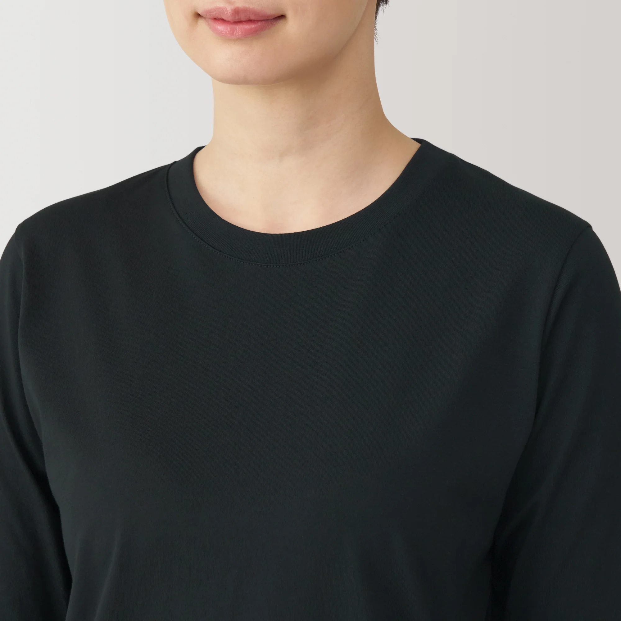 Women's Jersey Crew Neck Long Sleeve Striped T-Shirt - Image 7