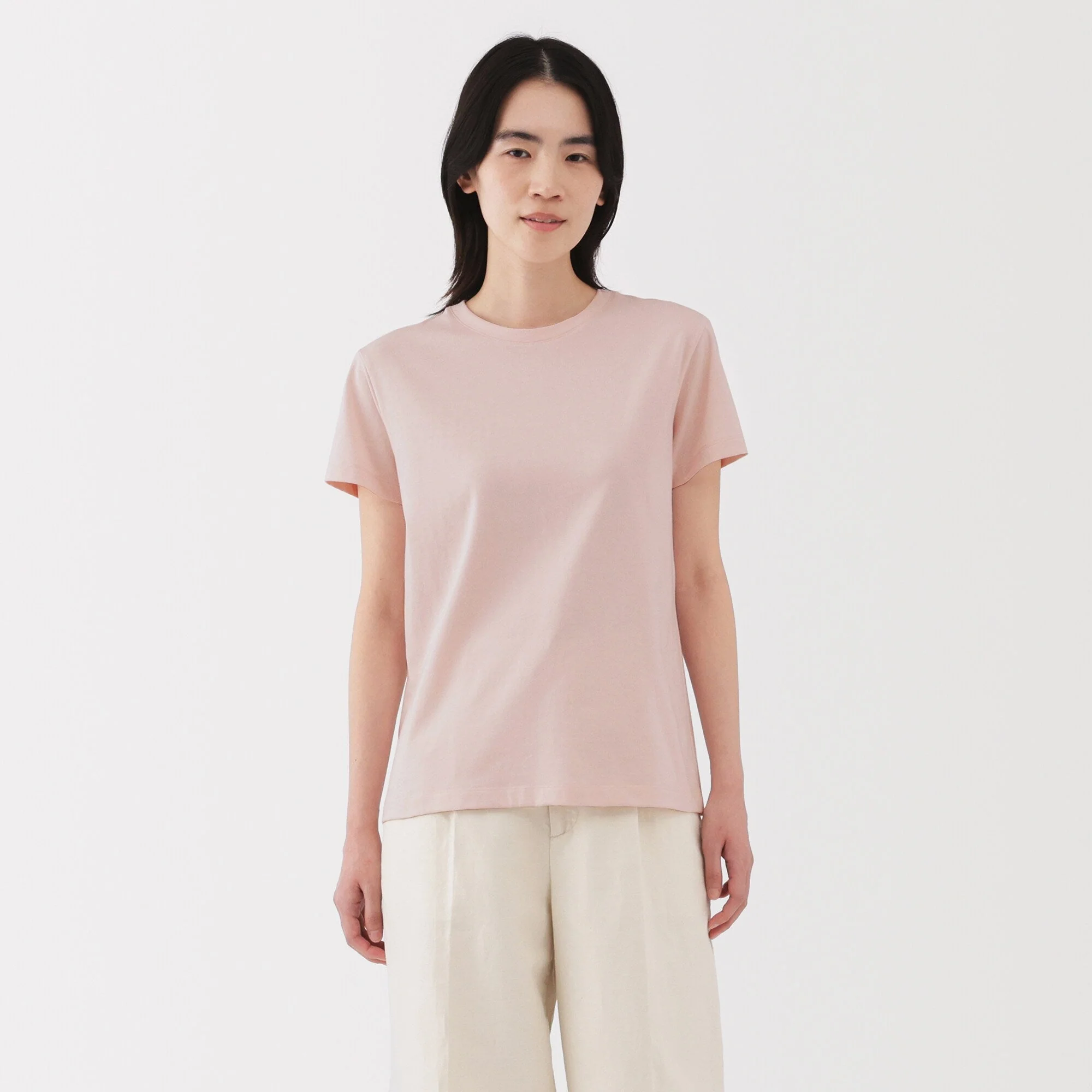 Women's Jersey Crew Neck Short Sleeve T-Shirt - Image 35