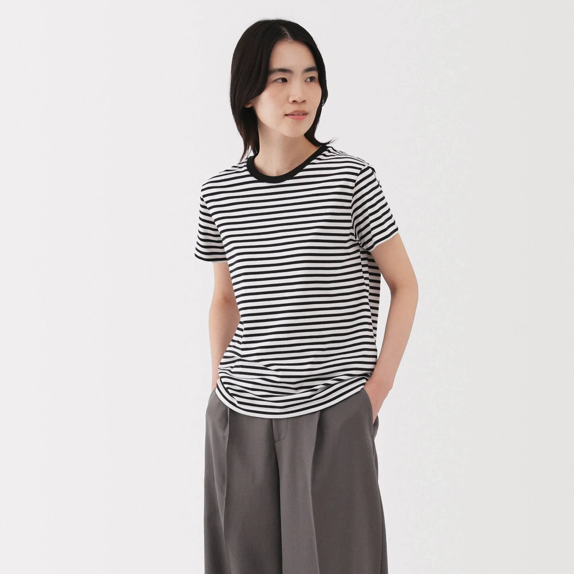 Women's Jersey Crew Neck Short Sleeve T-Shirt - Image 42