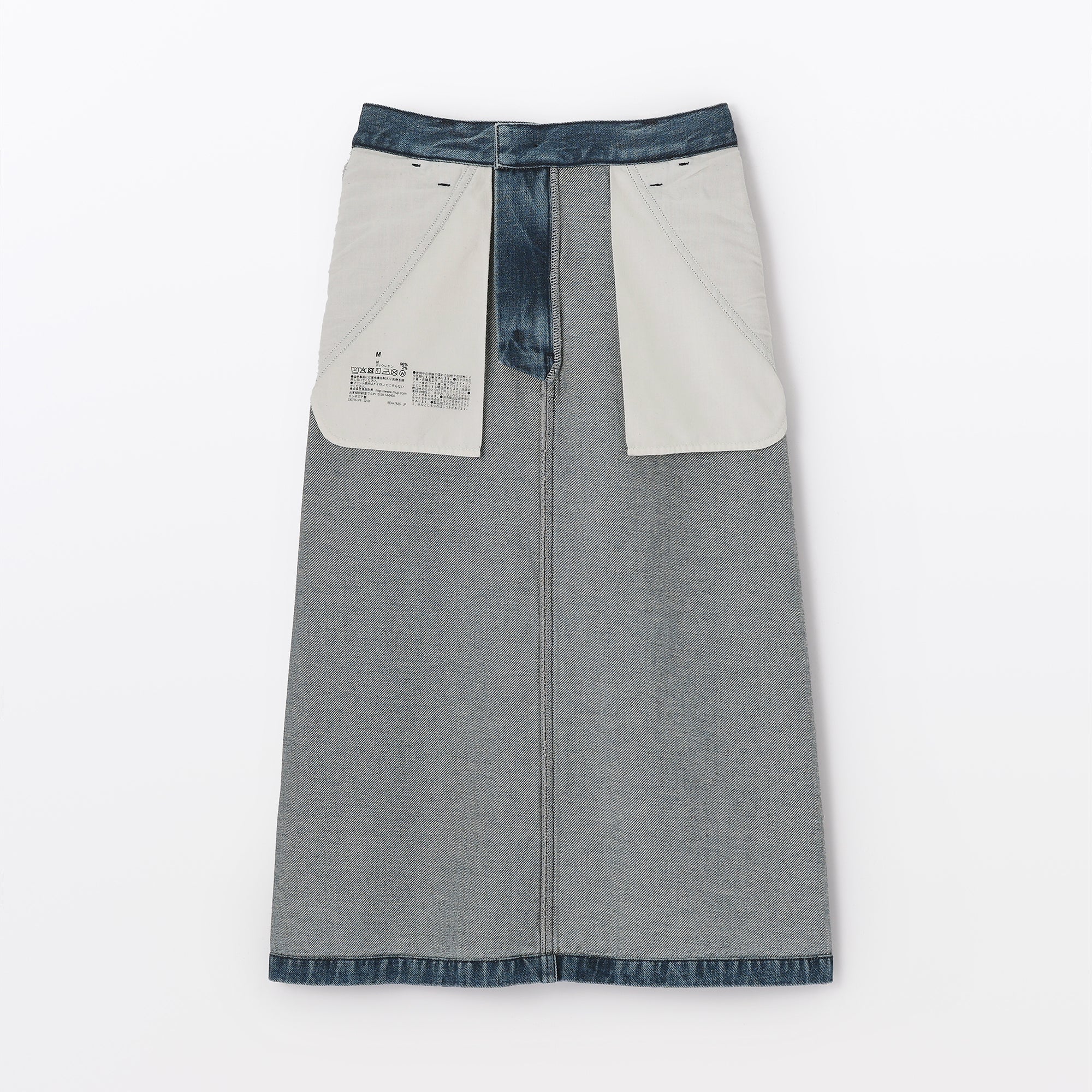 Kapok Blend Denim A-Line Skirt - Image 20