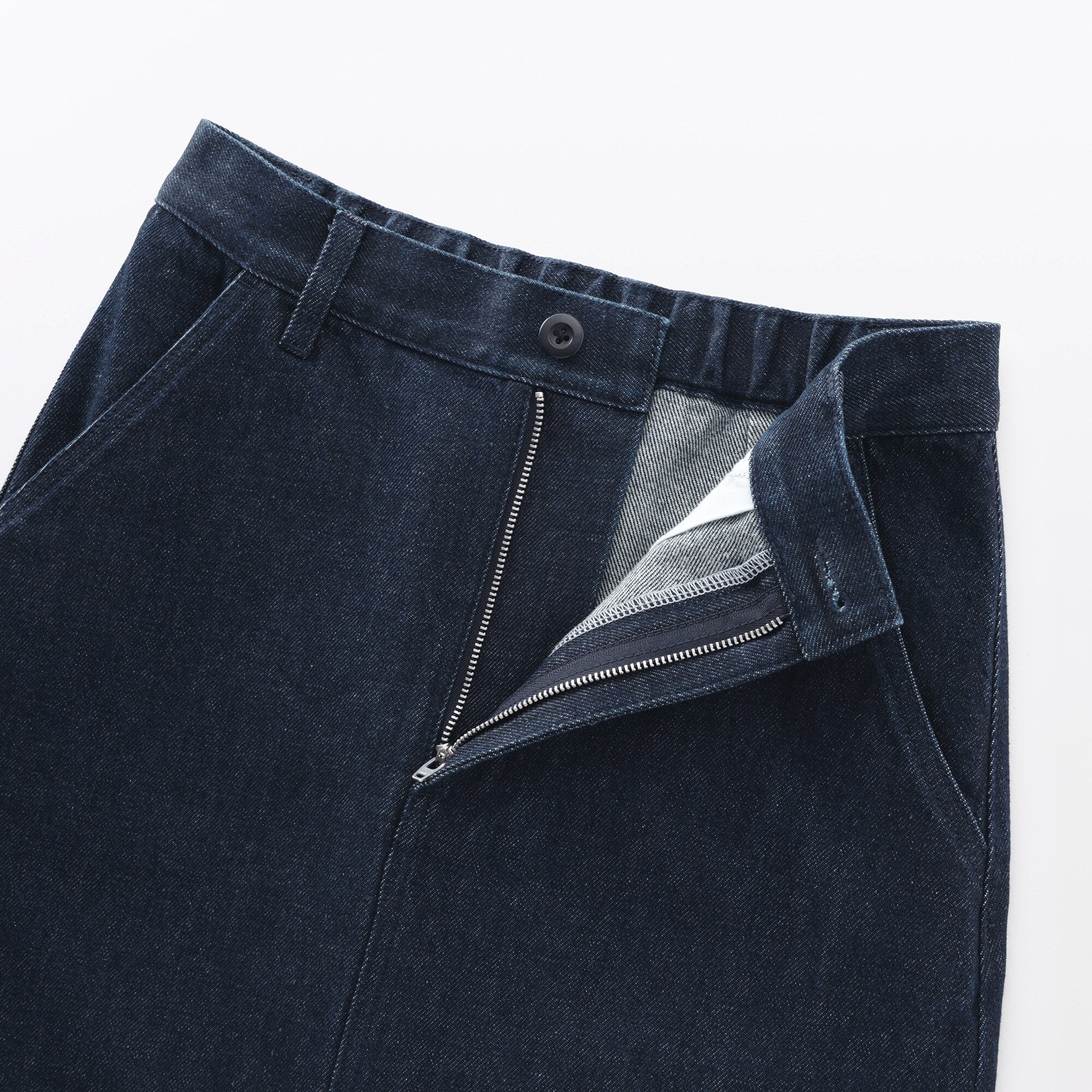 Kapok Blend Denim A-Line Skirt - Image 9