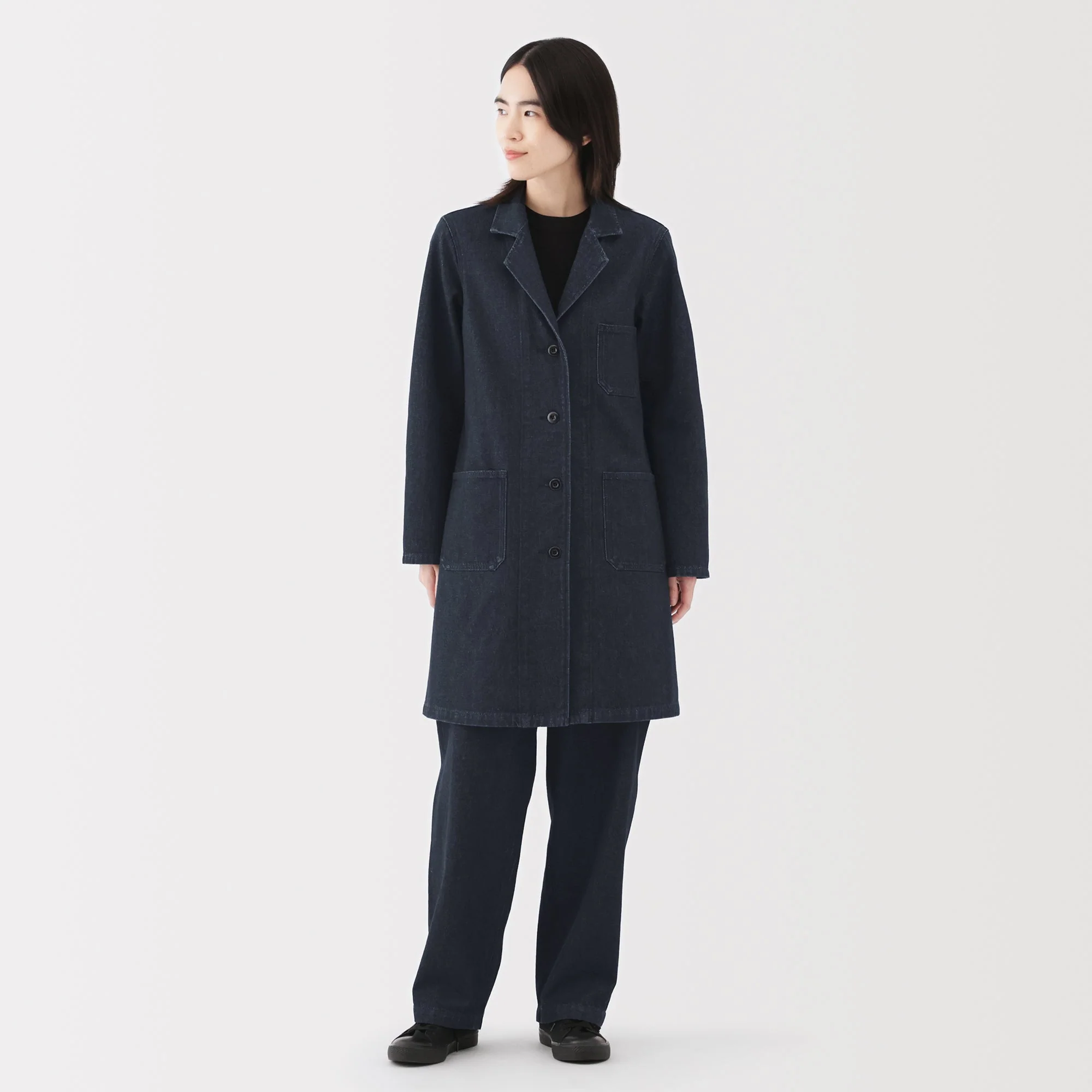 Kapok Blend Denim Coat - Image 13