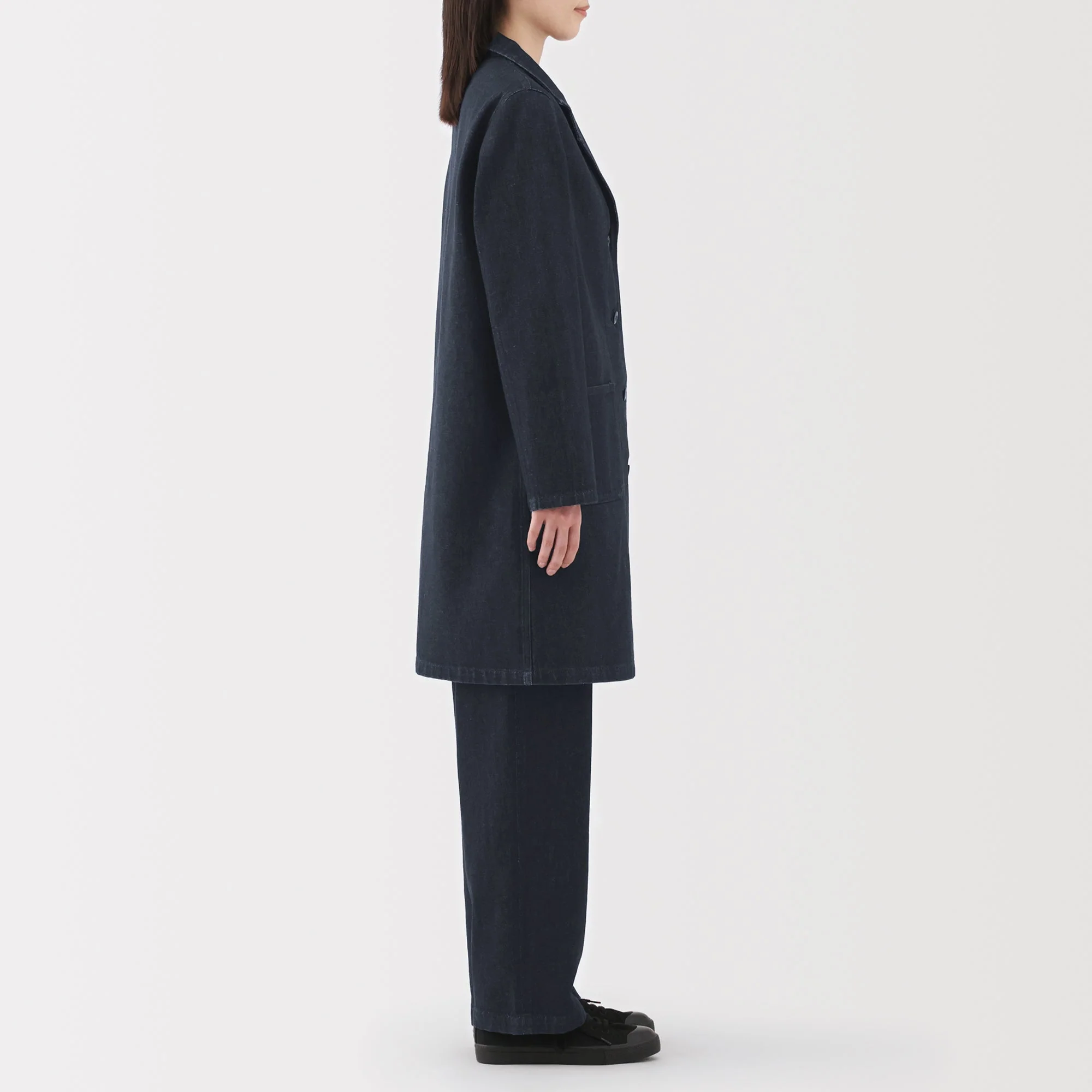 Kapok Blend Denim Coat - Image 14