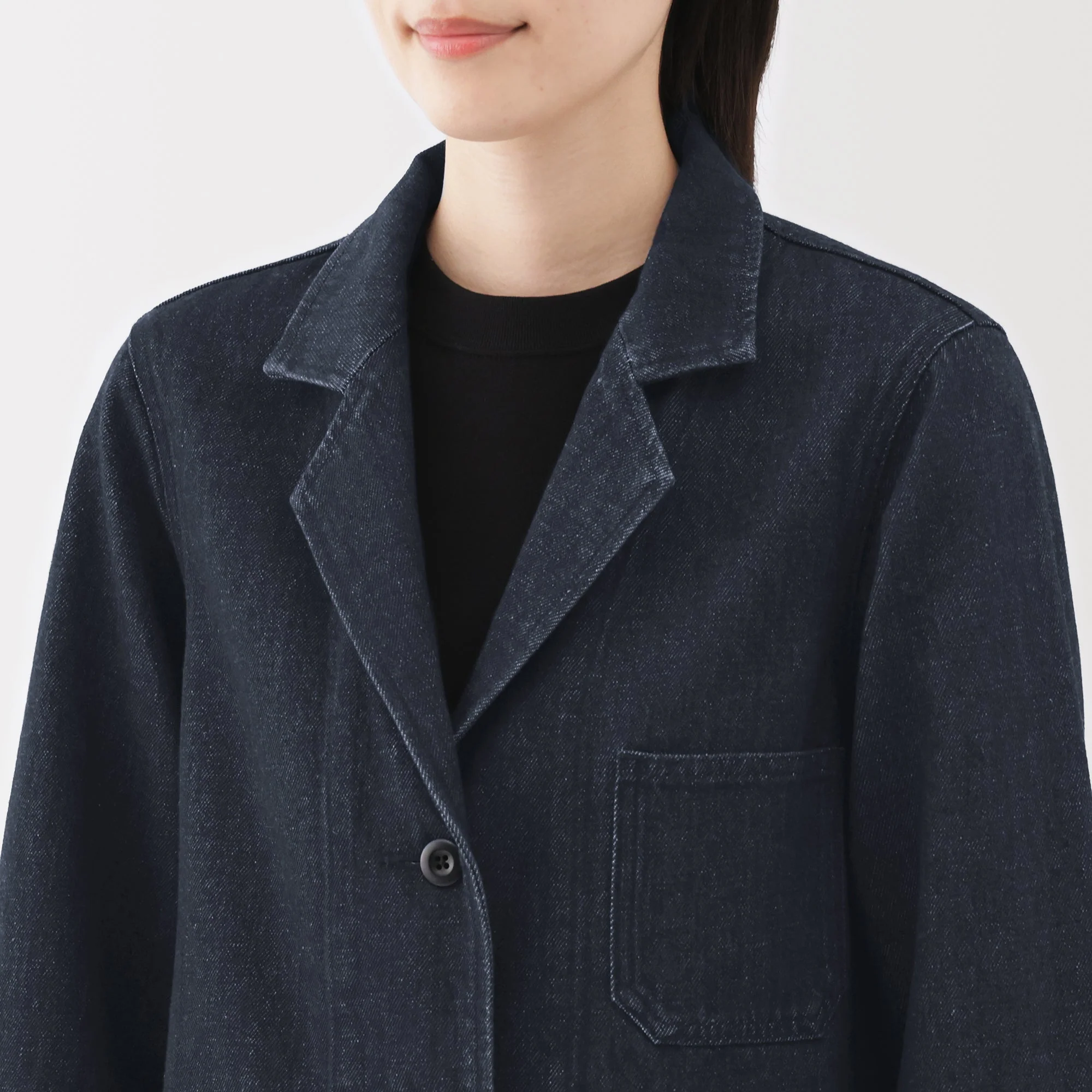 Kapok Blend Denim Coat - Image 16