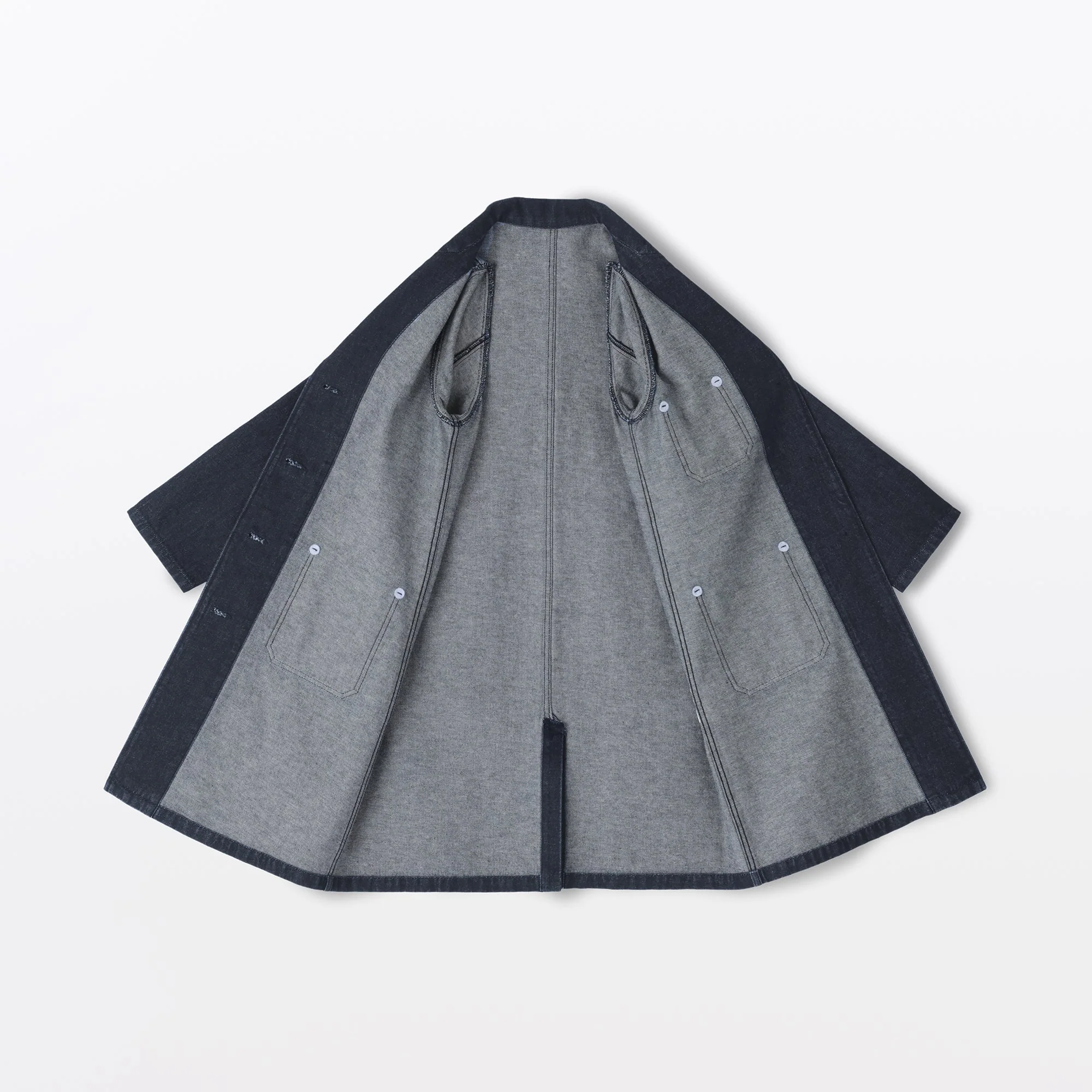 Kapok Blend Denim Coat - Image 18