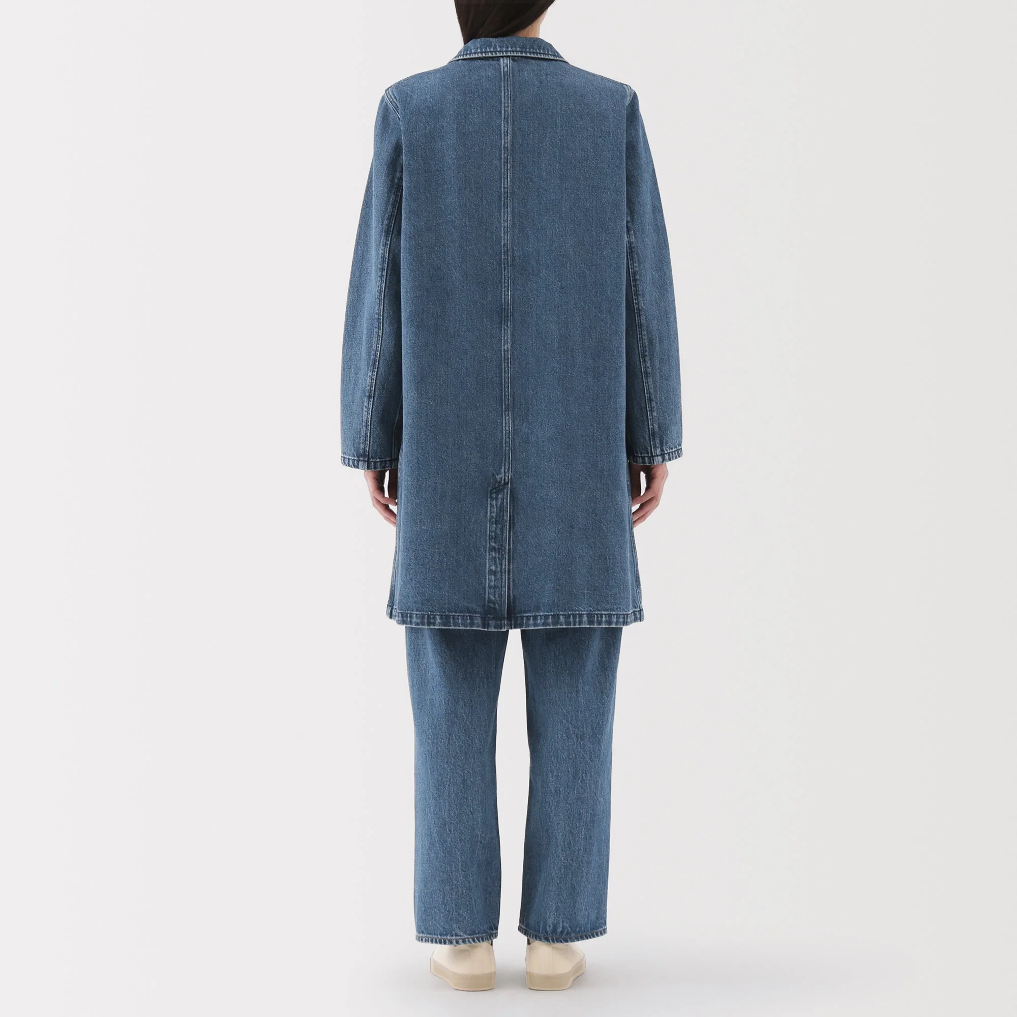 Kapok Blend Denim Coat - Image 6
