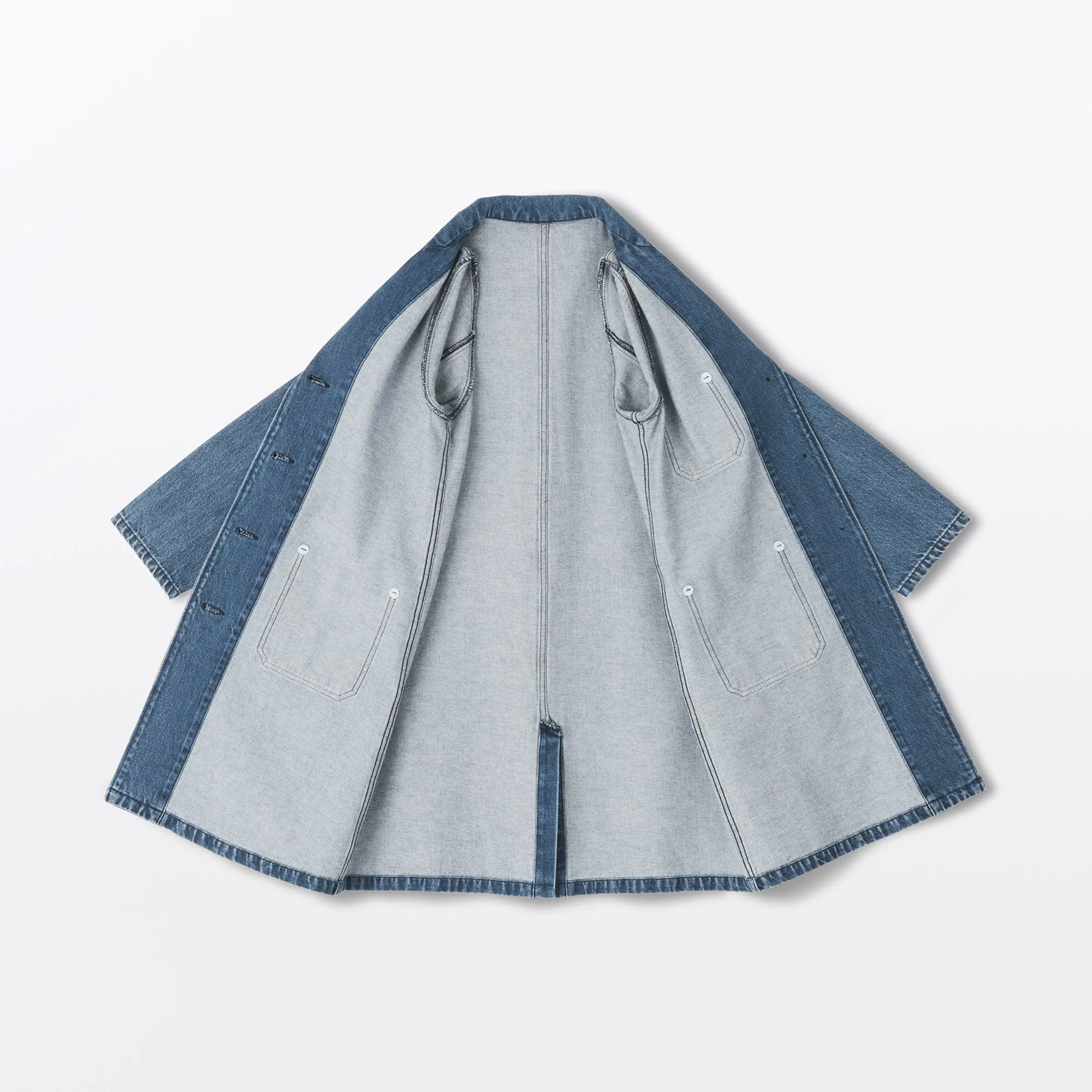 Kapok Blend Denim Coat - Image 9