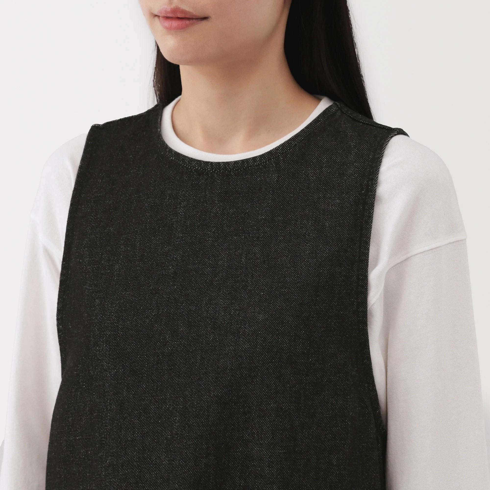 Women's Kapok Blend Denim Jumper Dress - Image 7