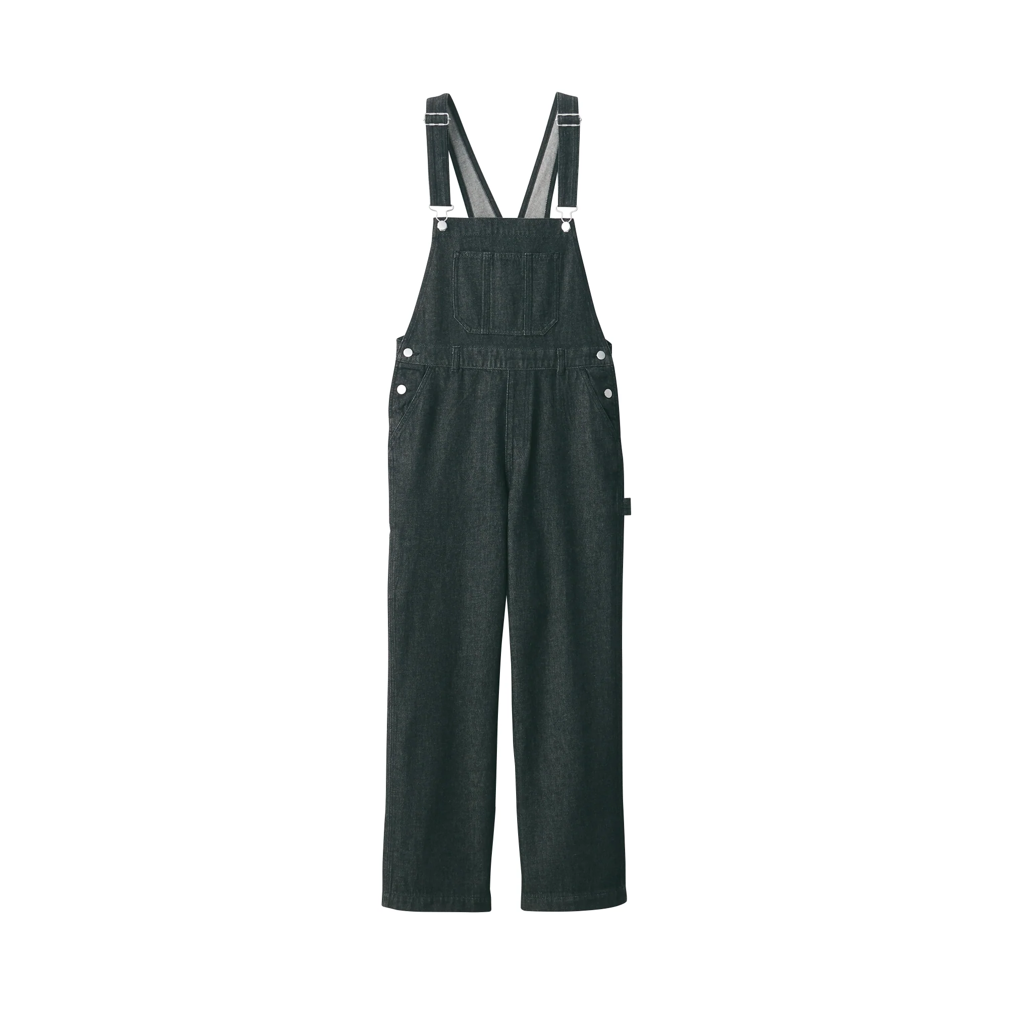 Women Kapok Blend Denim Overalls - Image 2