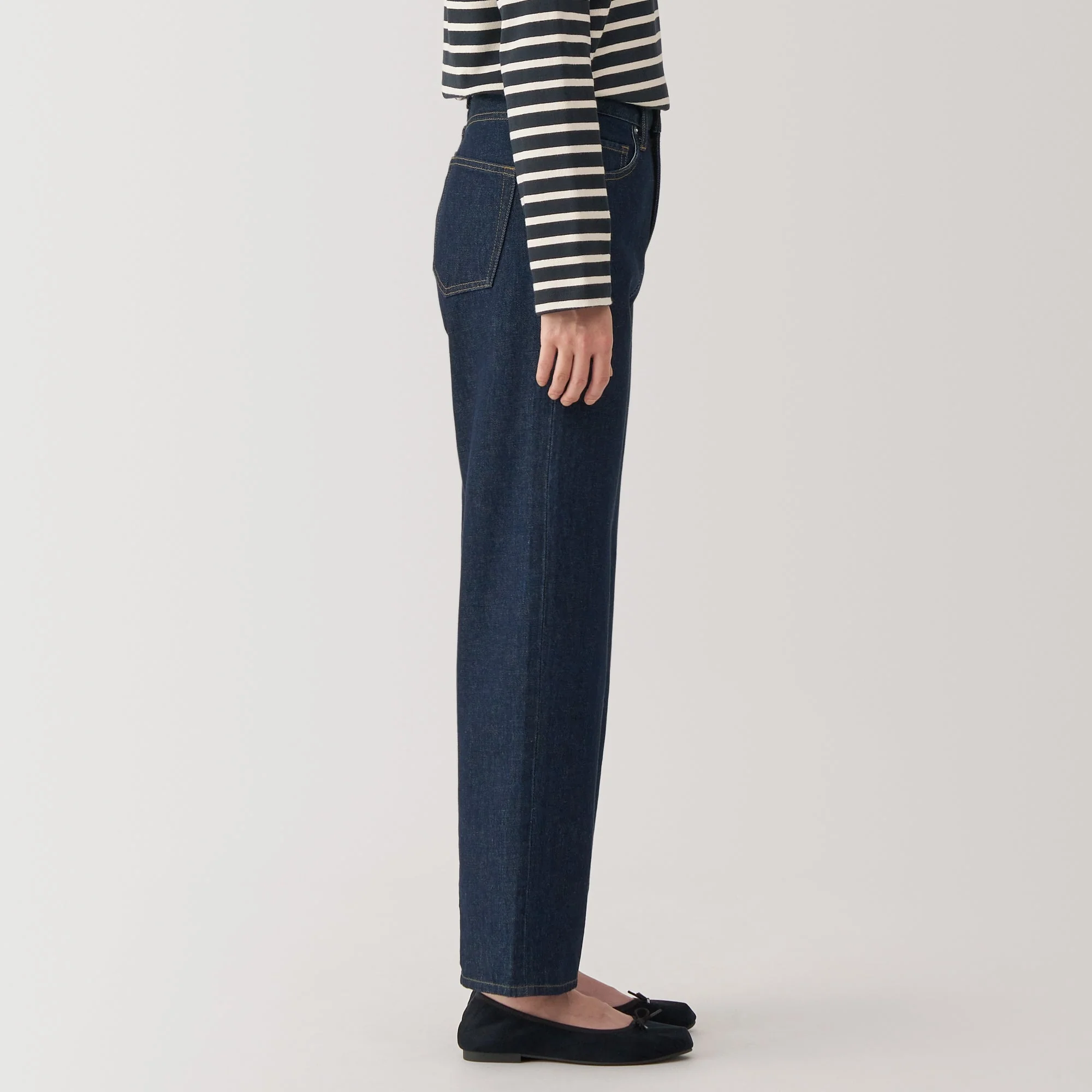 Women's Kapok Blend Denim Straight Pants - Image 5