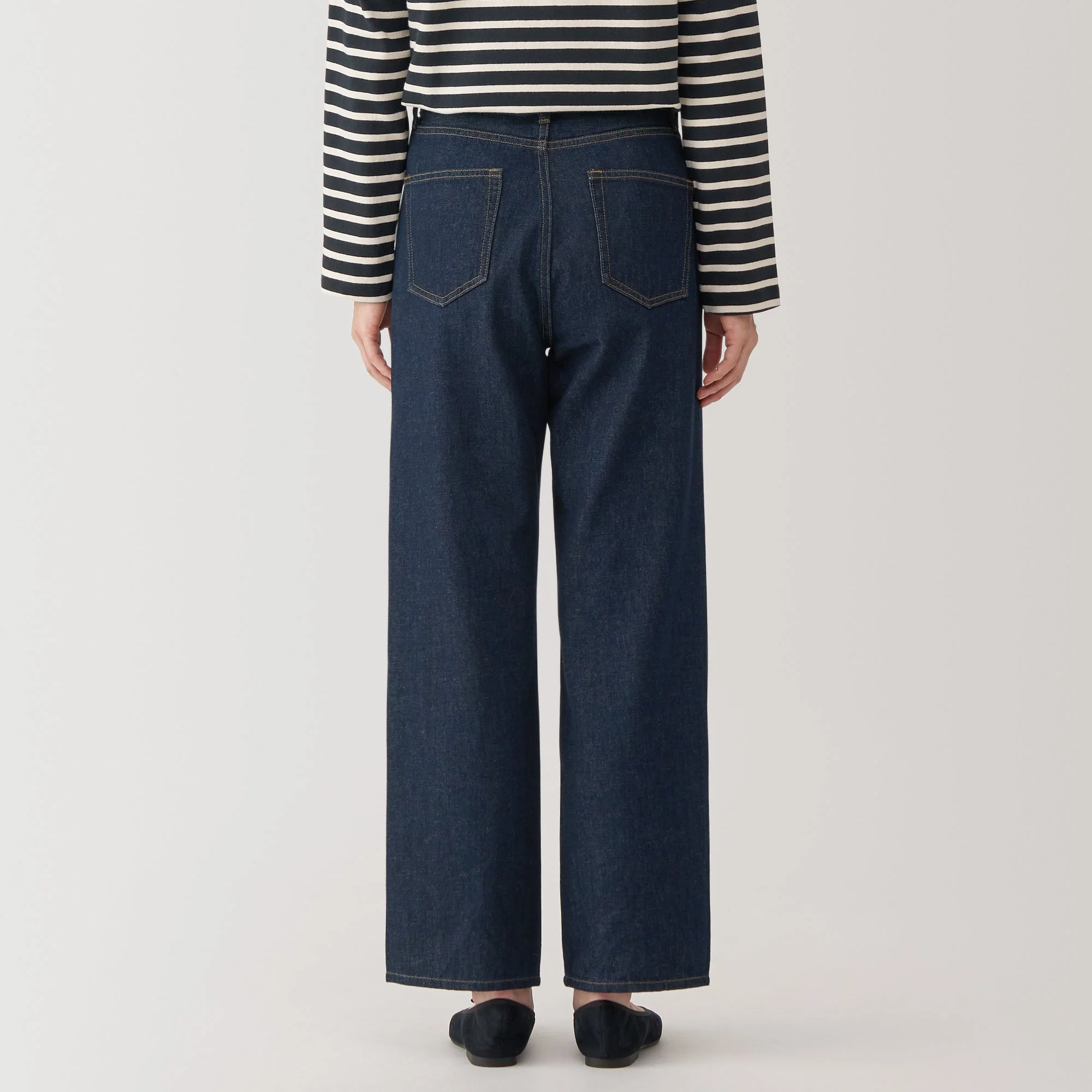 Women's Kapok Blend Denim Straight Pants - Image 6